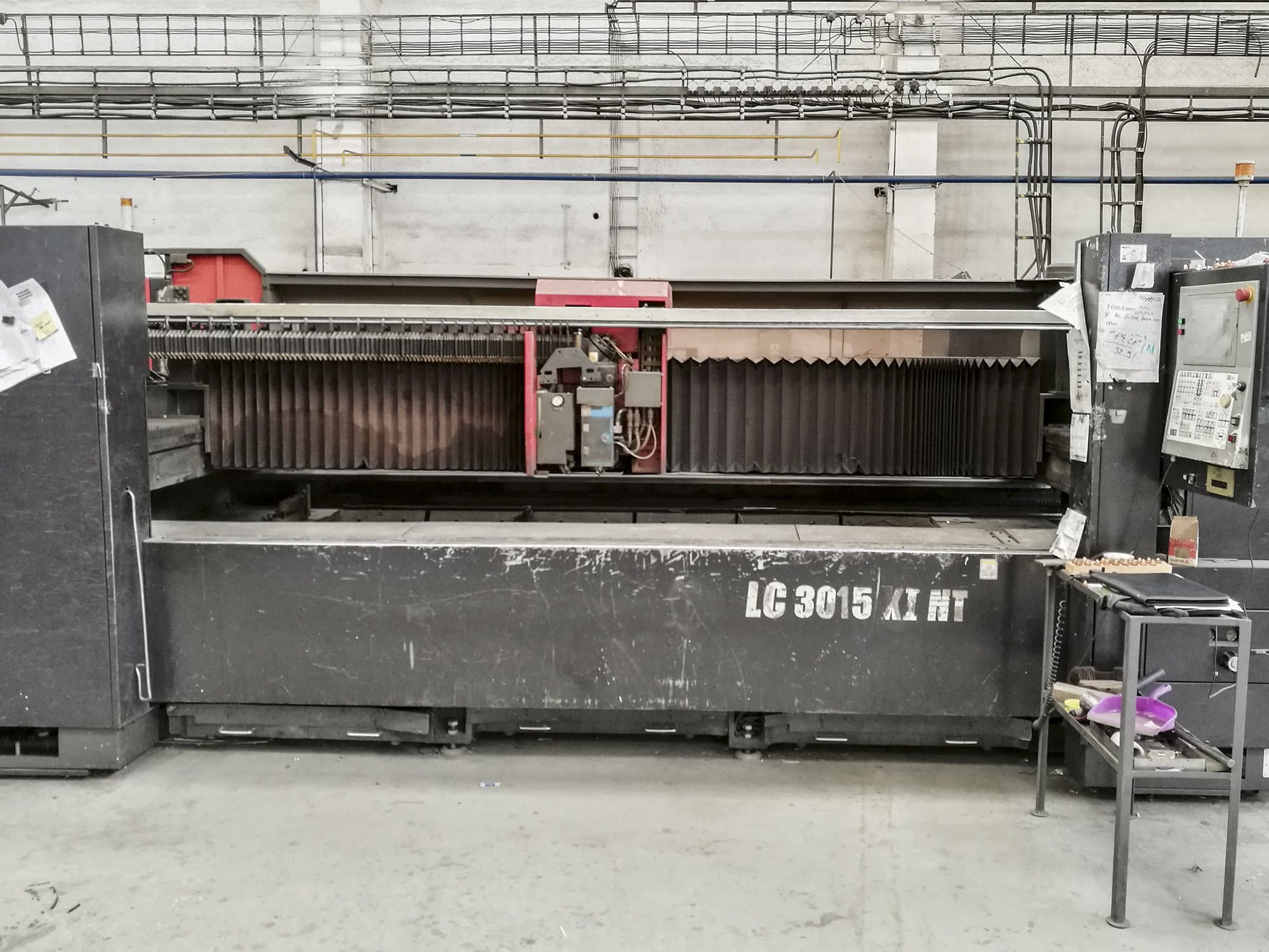 Front view of AMADA LC 3015 X1 NT Machine