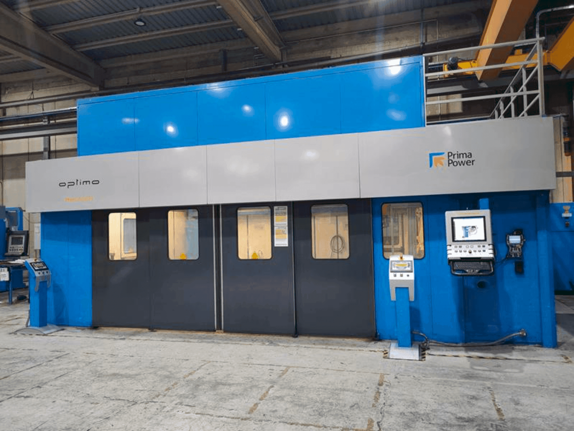 Front view of Prima Power Optimo TheLASER  machine