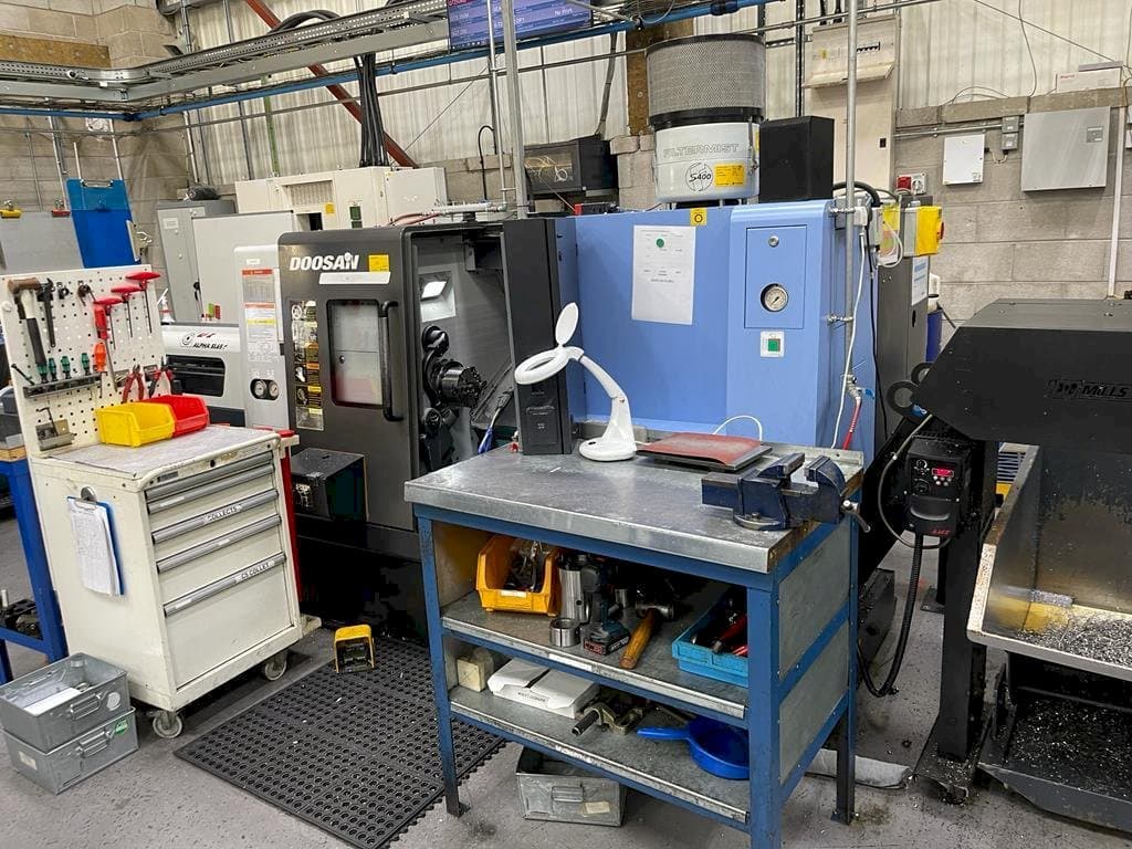 Front view of Doosan Lynx 220 LMA  machine