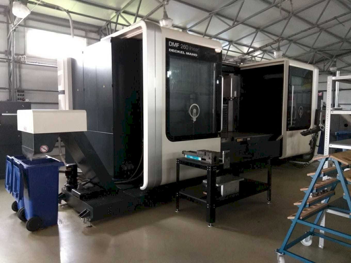 Front view of DECKEL MAHO DMF 260 linear  machine