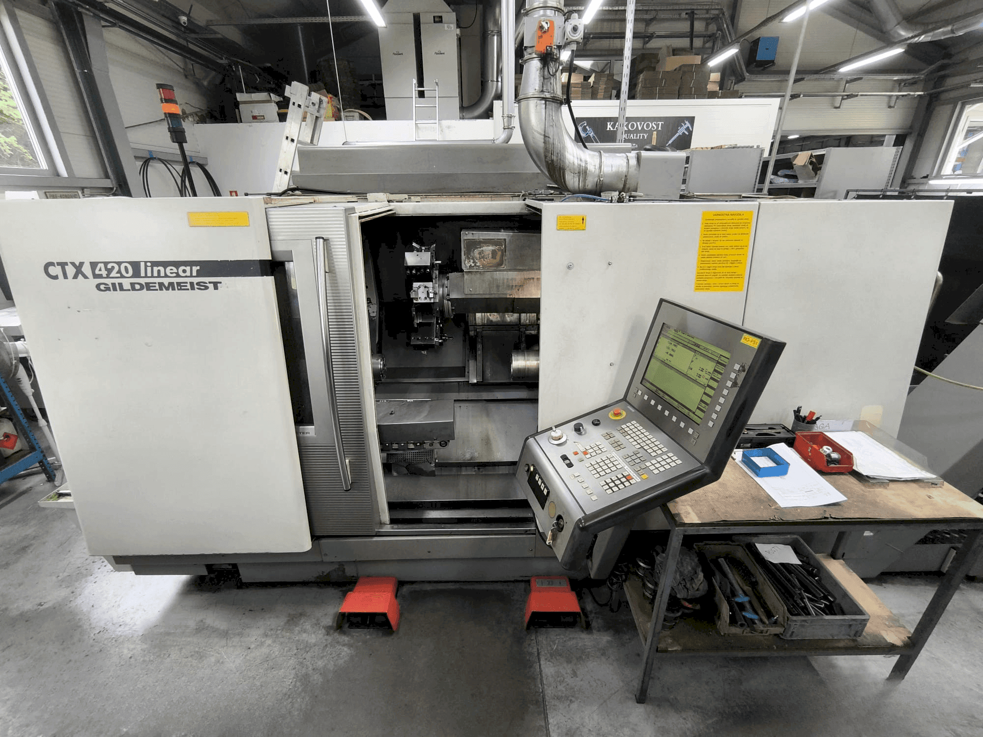 Front view of Gildemeister GILDEMEISTER CTX 420 linear  machine
