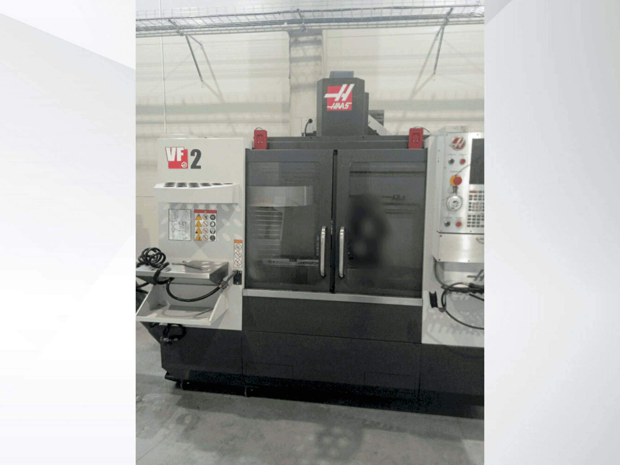 Front view of HAAS VF-2  machine