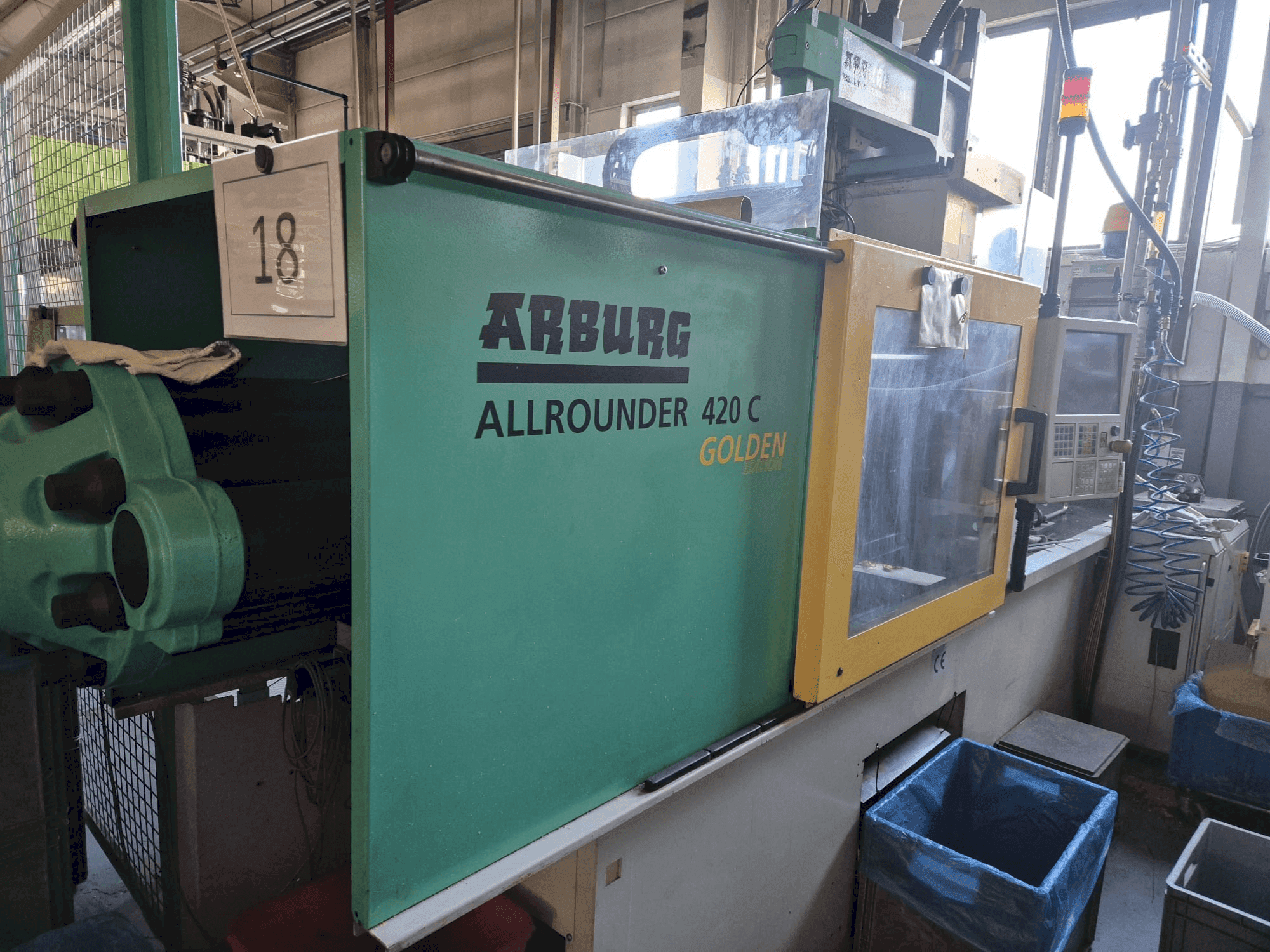 Front view of Arburg Allrounder 420 C 1000-290 Golden Edition  machine