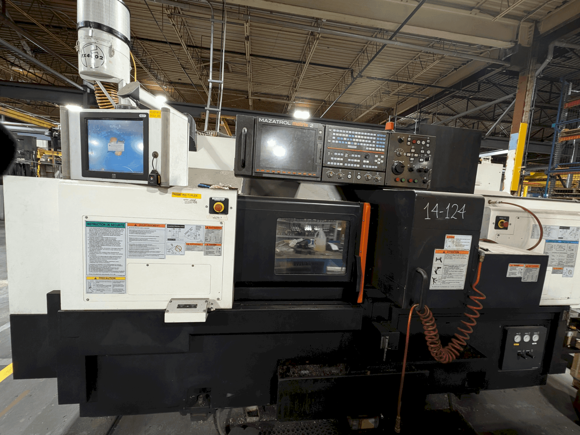 Front view of Mazak Multiplex 6300-II Y  machine