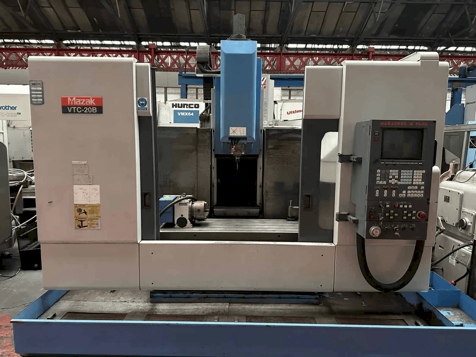 Front view of Mazak VTC - 20B  machine