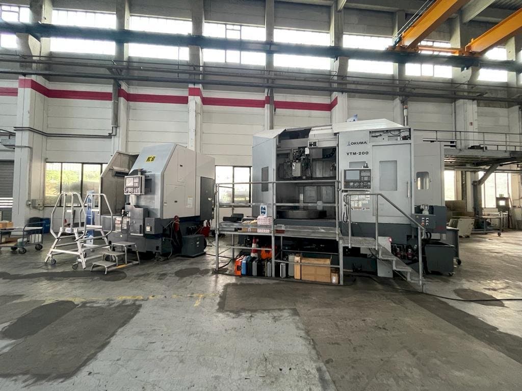 Front view of Okuma VTM-200 1ST  machine