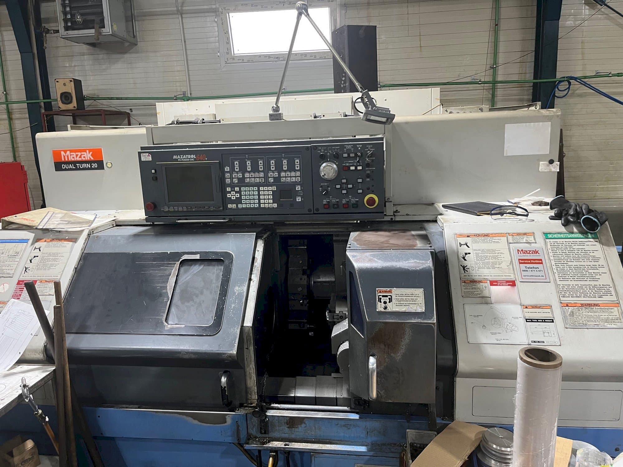 Front view of Mazak Dual Turn 20  machine