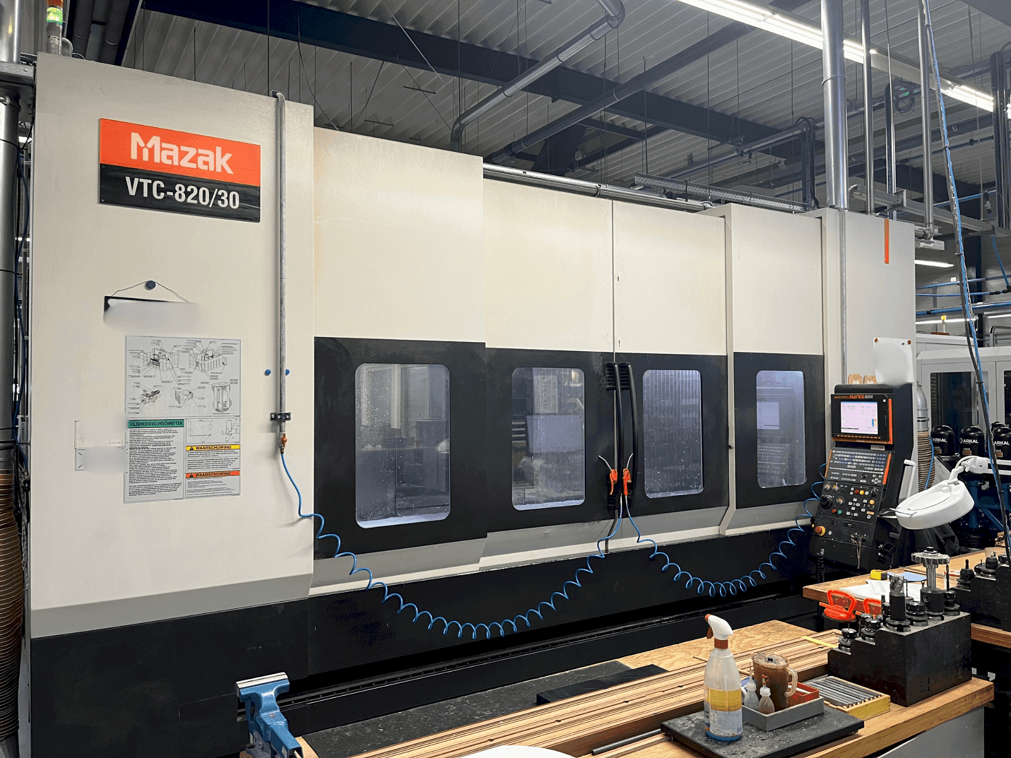 Front view of Mazak VTC-820/30  machine