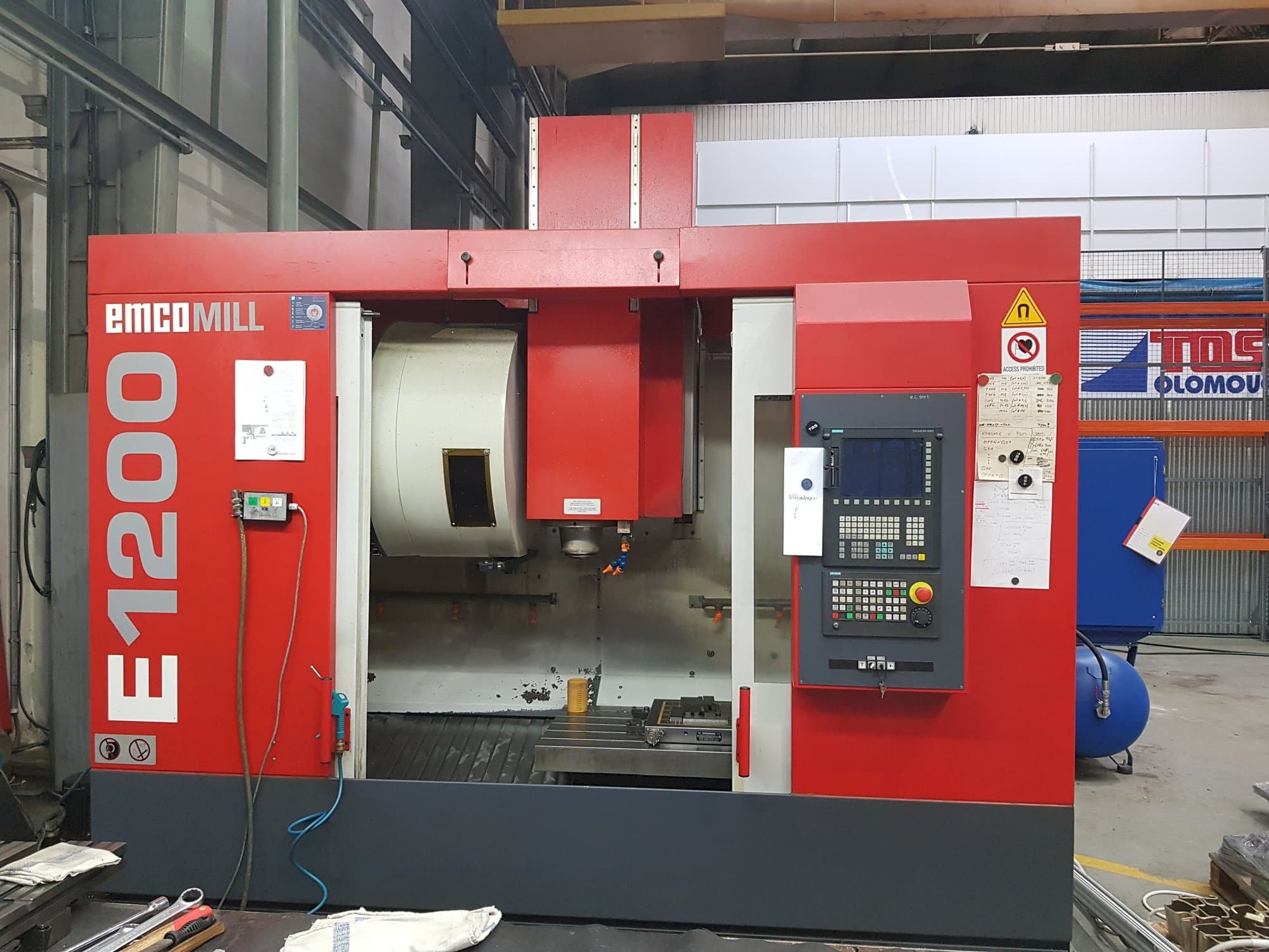 Front view of EMCO Emcomill E 1200  machine