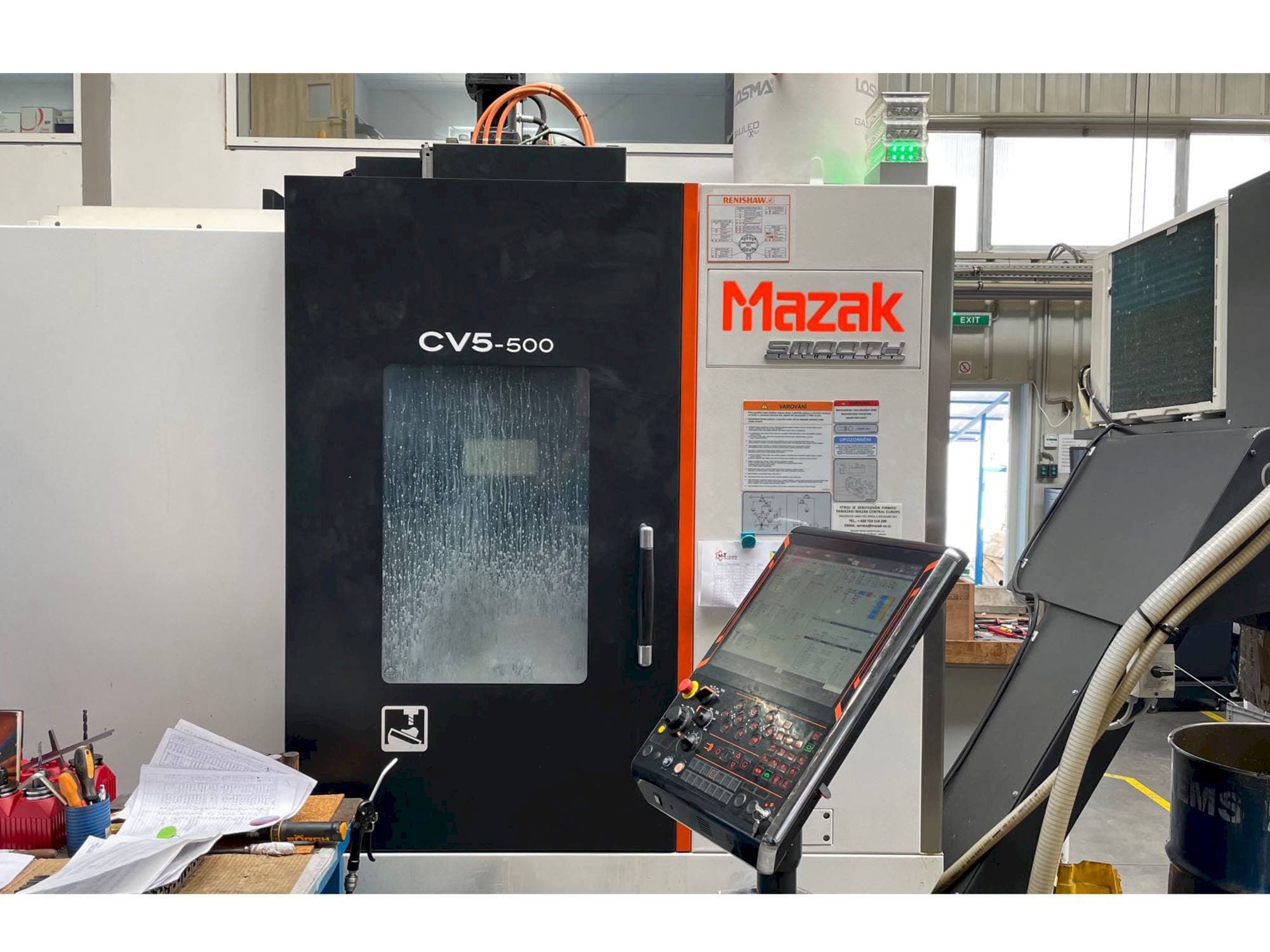 Front view of Mazak CV5-500  machine