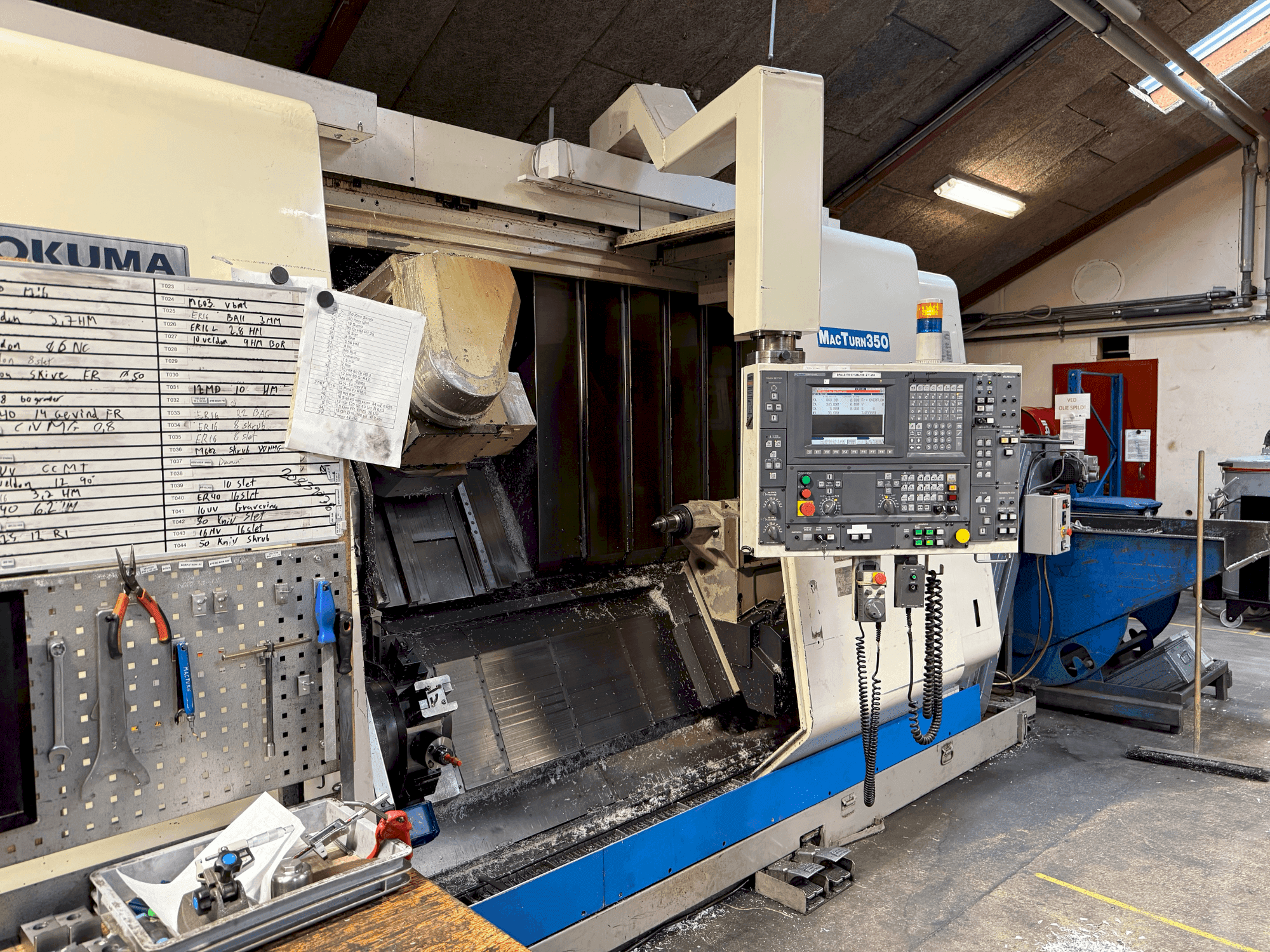 Front view of Okuma MacTurn 350  machine