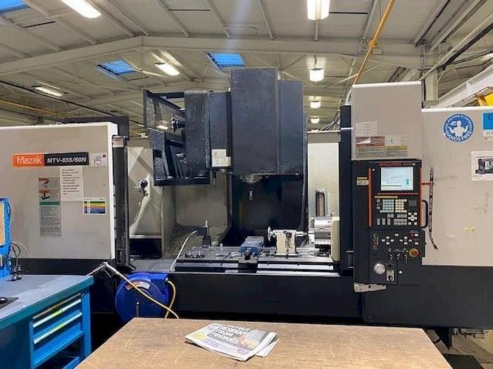 Front view of Mazak MTV 655/60N  machine