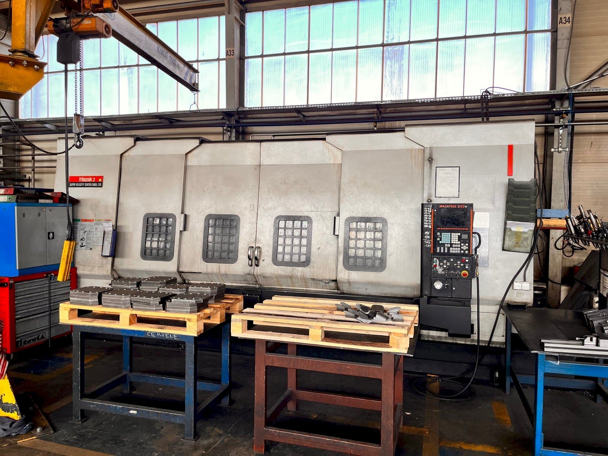 Front view of Mazak SVC 2000L/120  machine