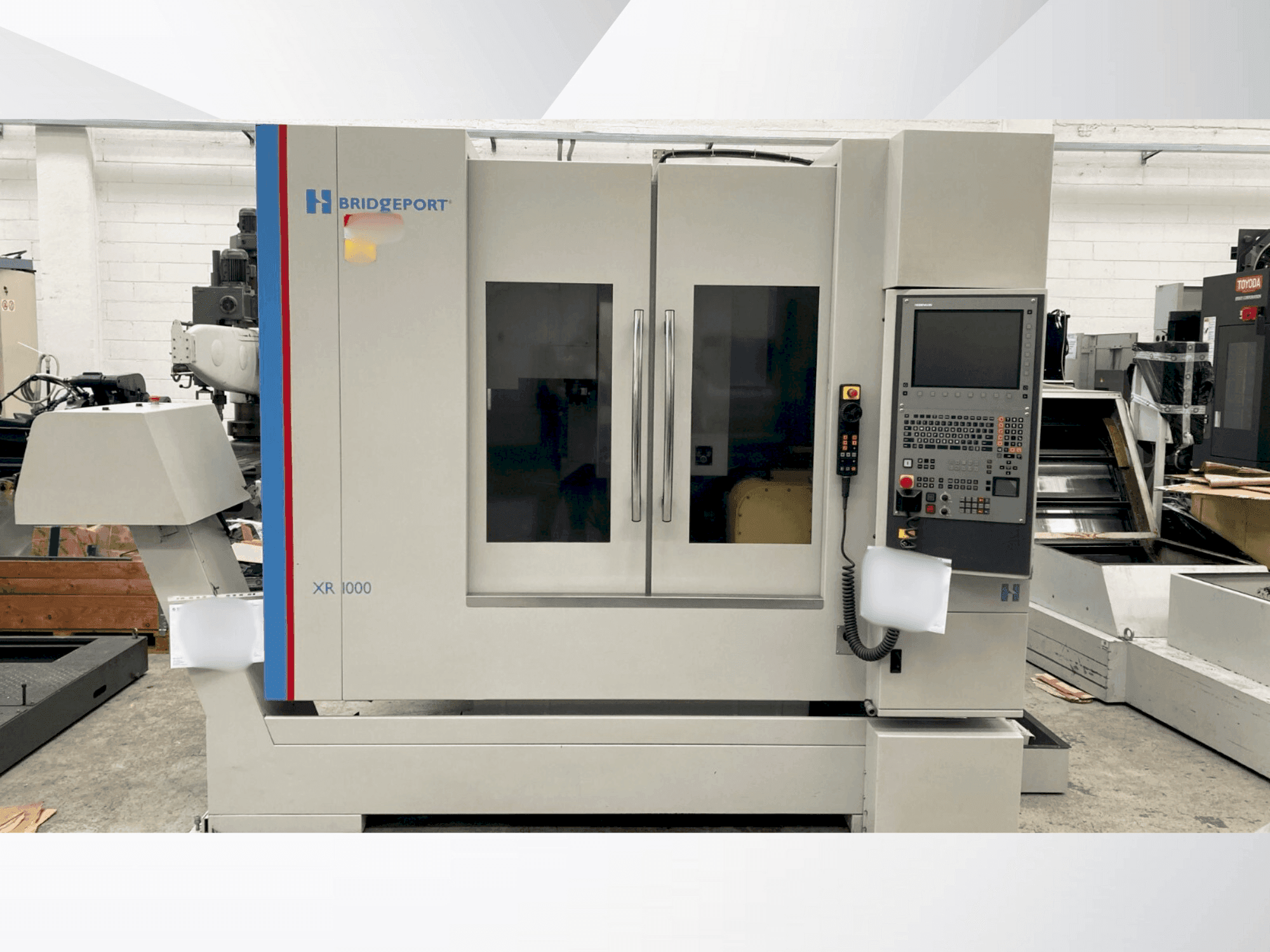 Front view of Bridgeport XR 1000  machine