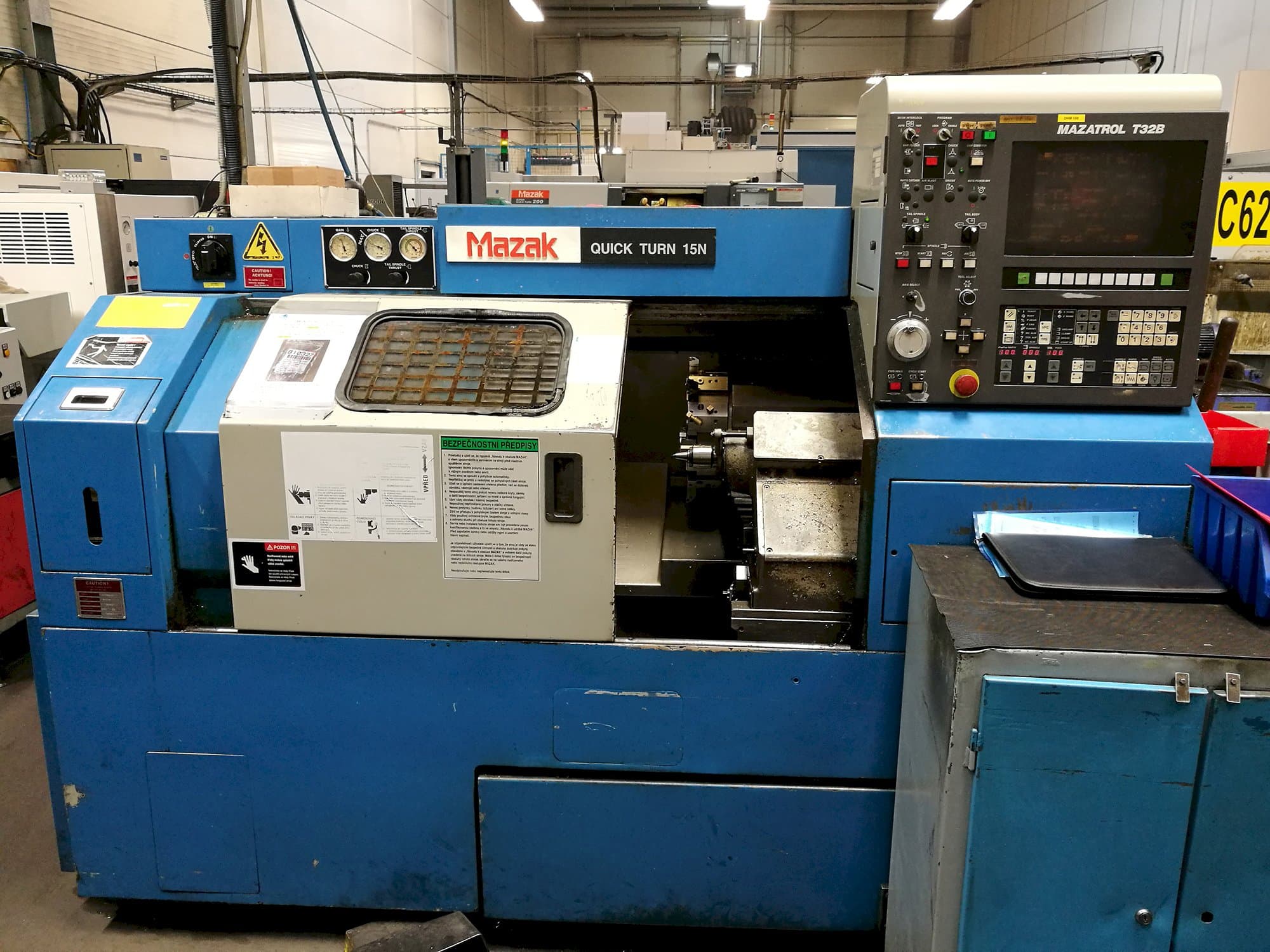 Front view of Mazak QT/15N Machine
