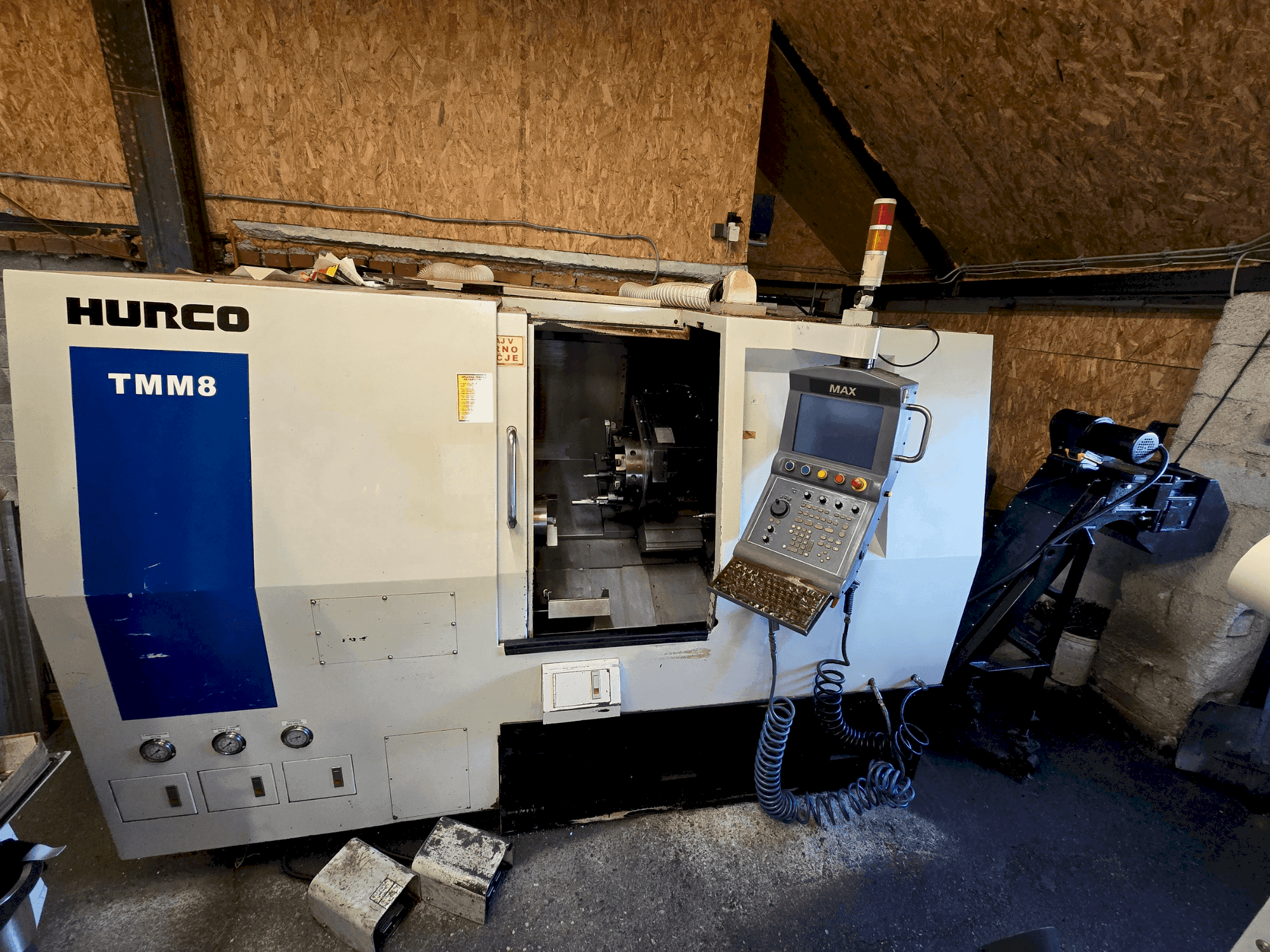 Front view of Hurco TMM8  machine