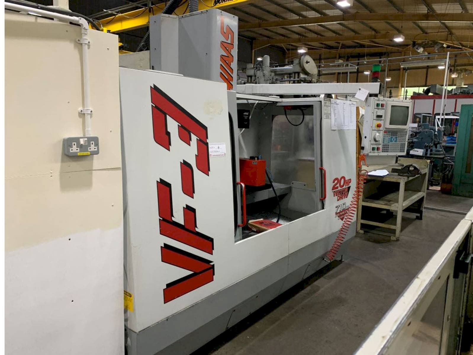 Front view of HAAS VF3  machine