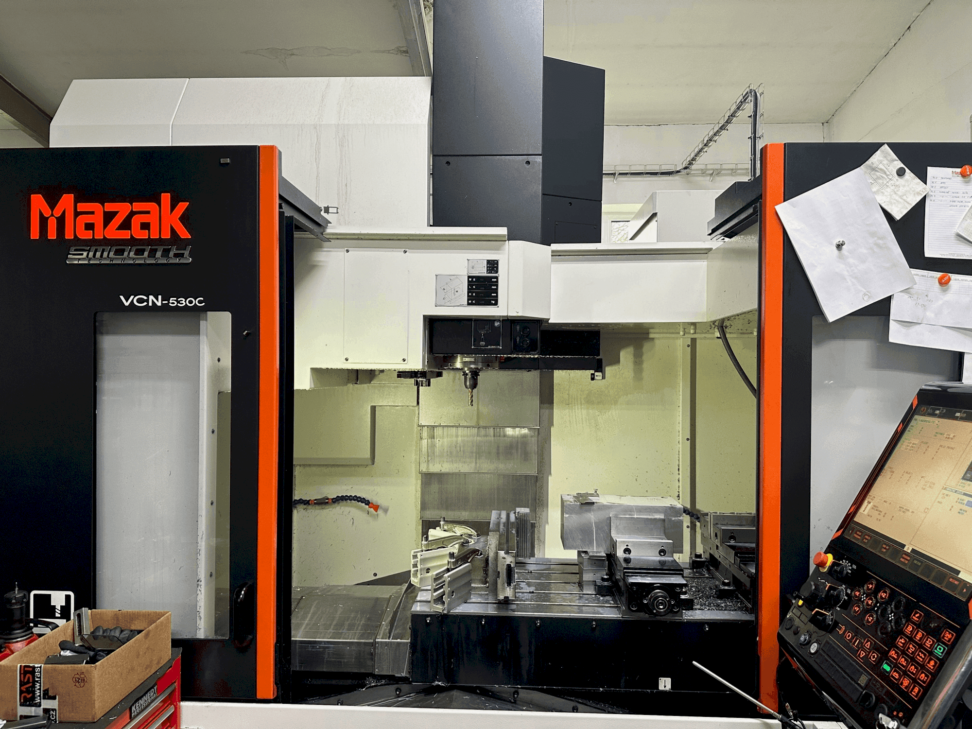 Front view of Mazak VCN-530C  machine