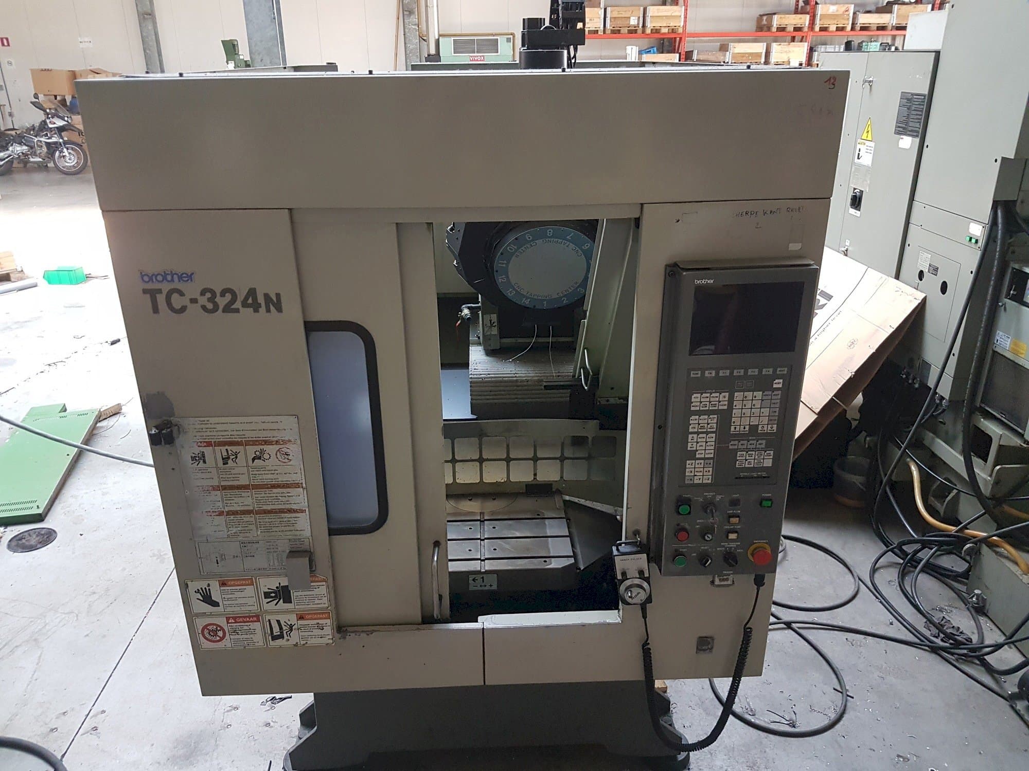 Front view of Brother TC-324N  machine