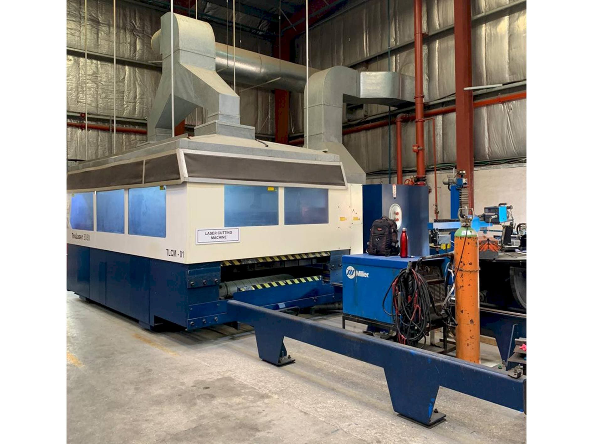 Front view of Trumpf TruLaser 3030  machine