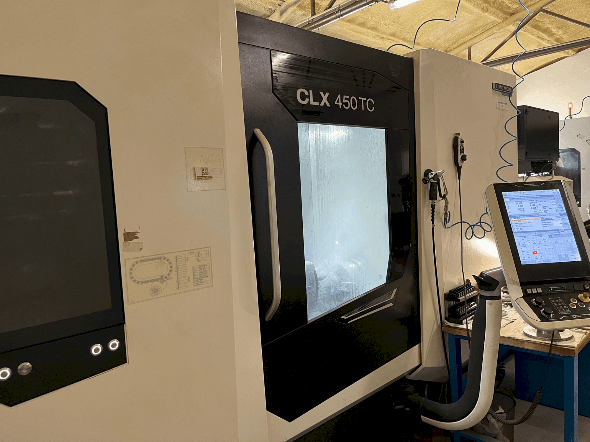 Front view of DMG MORI CLX 450 TC  machine