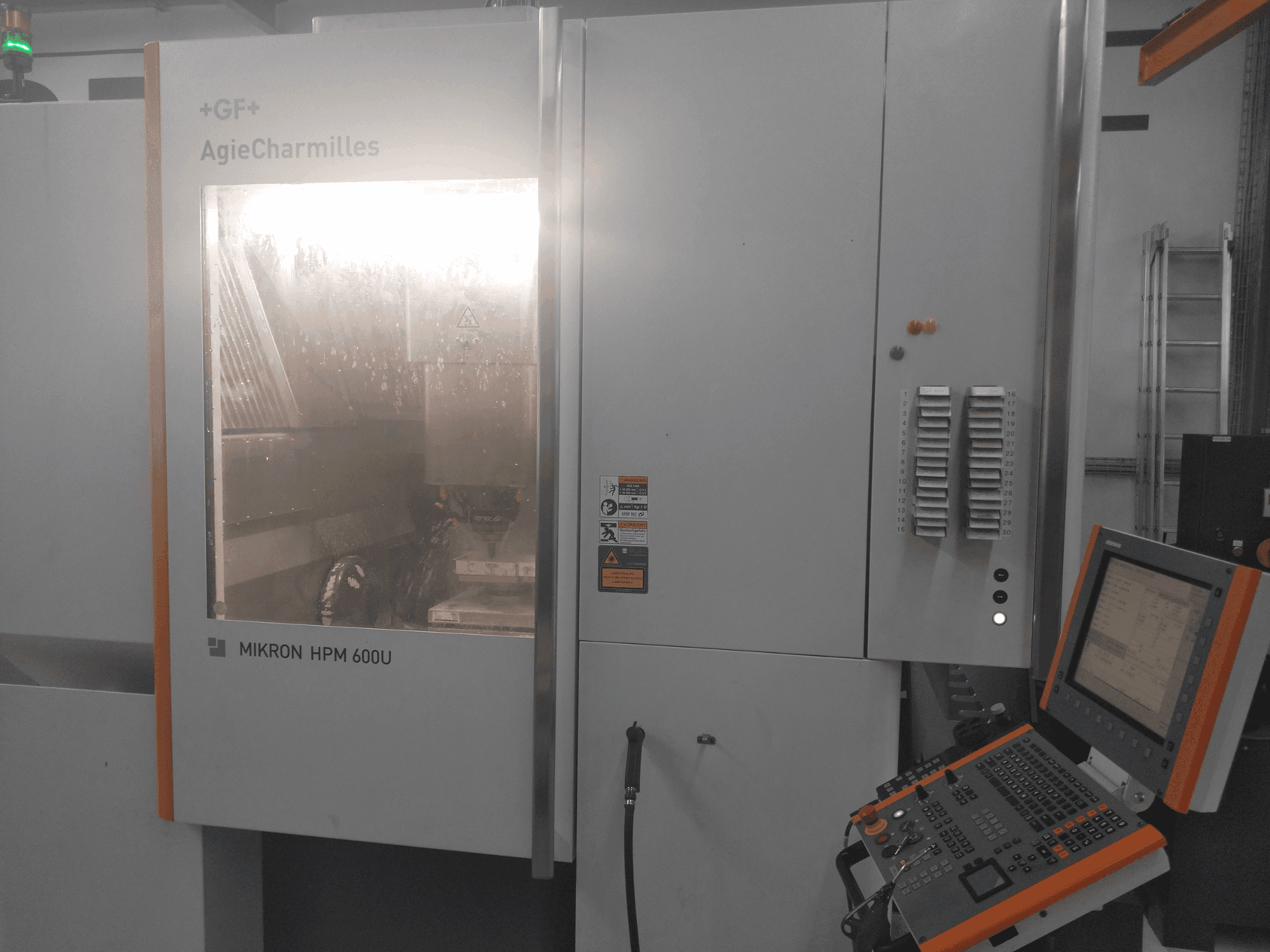 Front view of MIKRON HPM 600U  machine