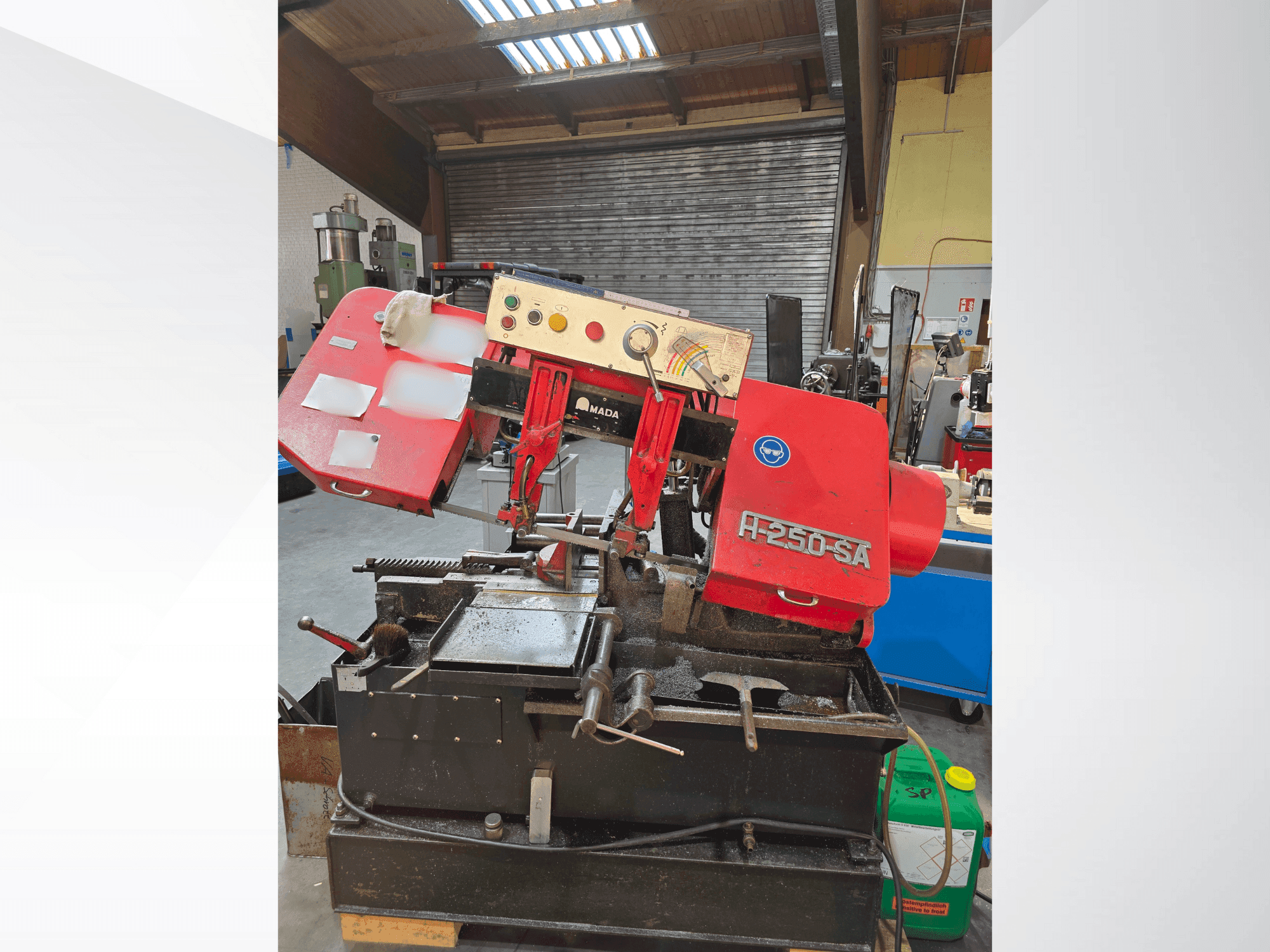 Front view of AMADA H-250SA  machine