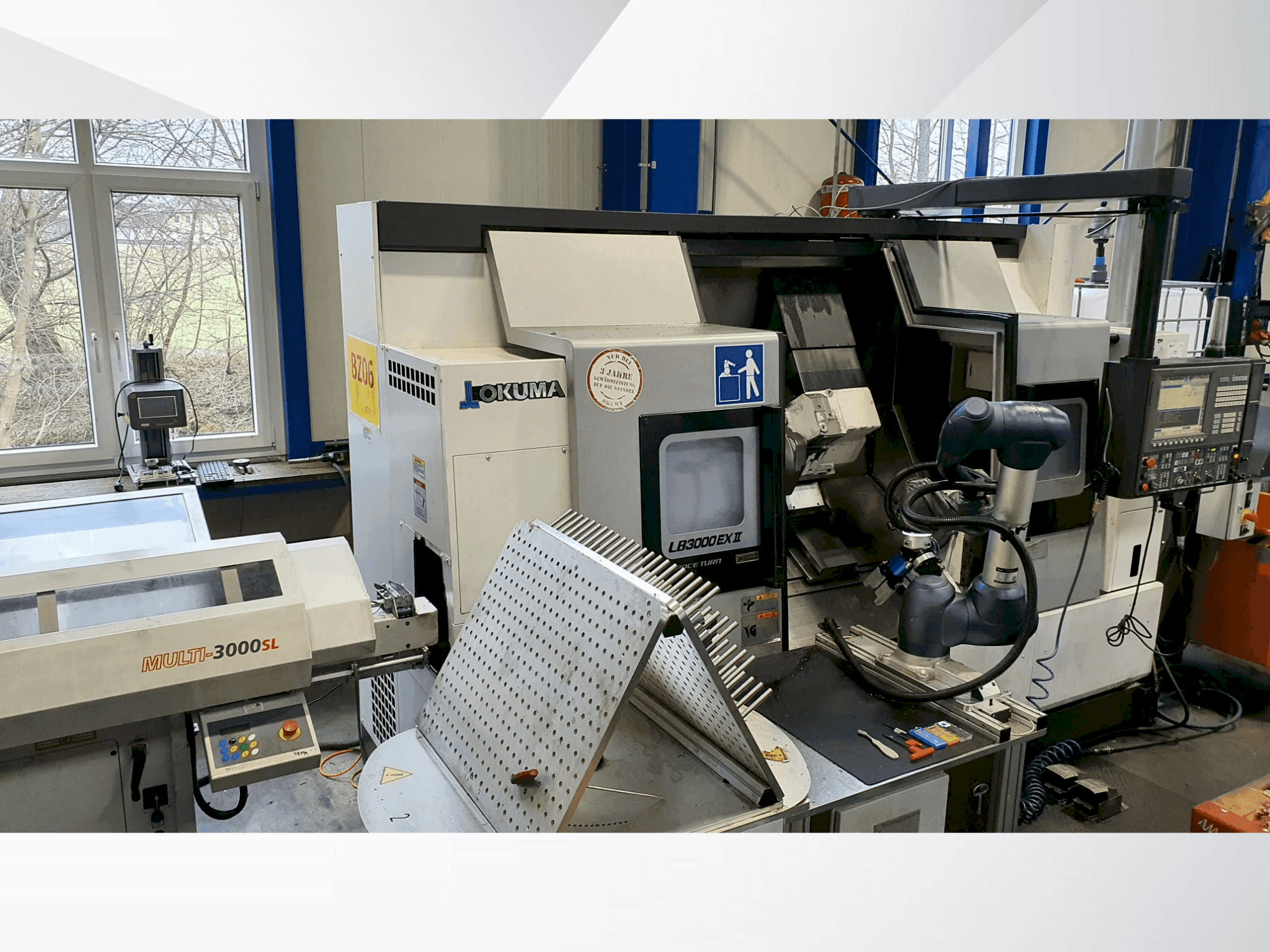 Front view of Okuma LB3000 EX II  machine