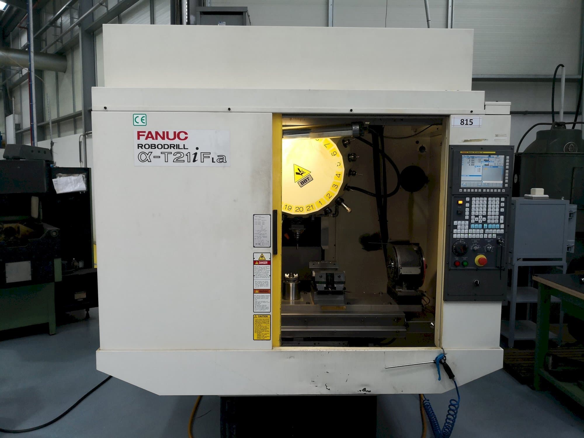Front view of FANUC Robodrill T21iFa  machine