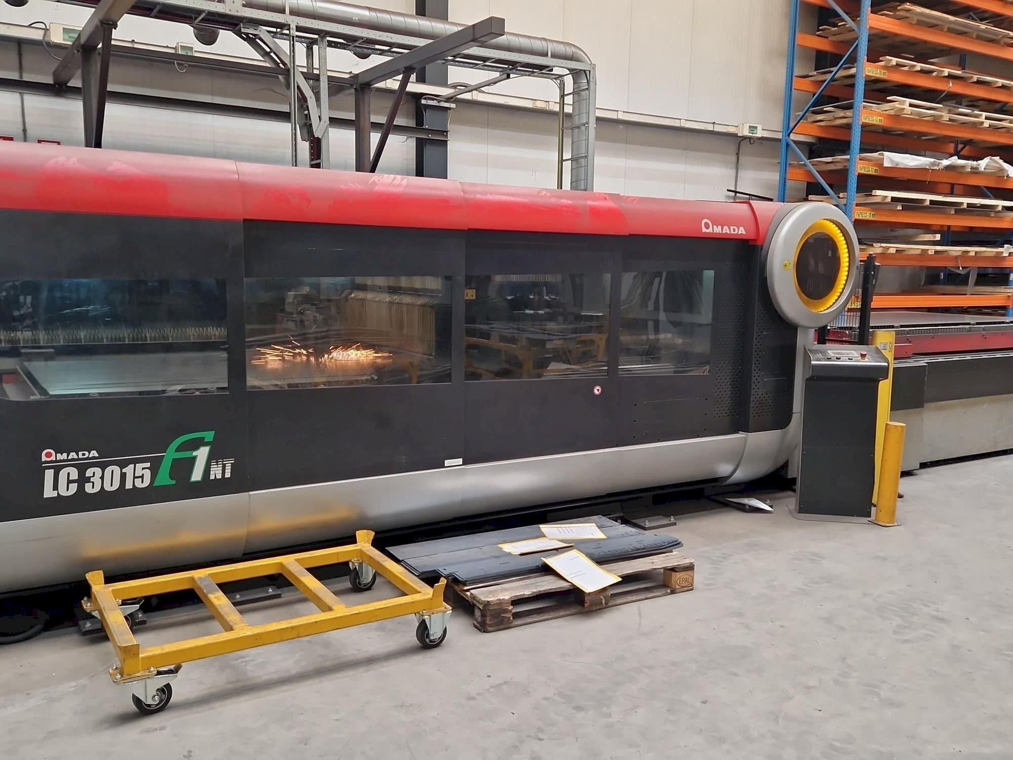 Front view of AMADA LC3015 F1 NT  machine