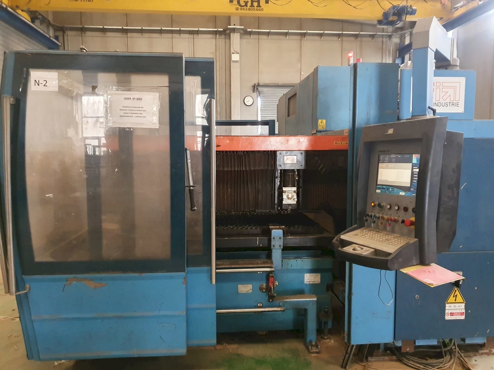 Front view of Prima Industrie Platino 1530HS  machine