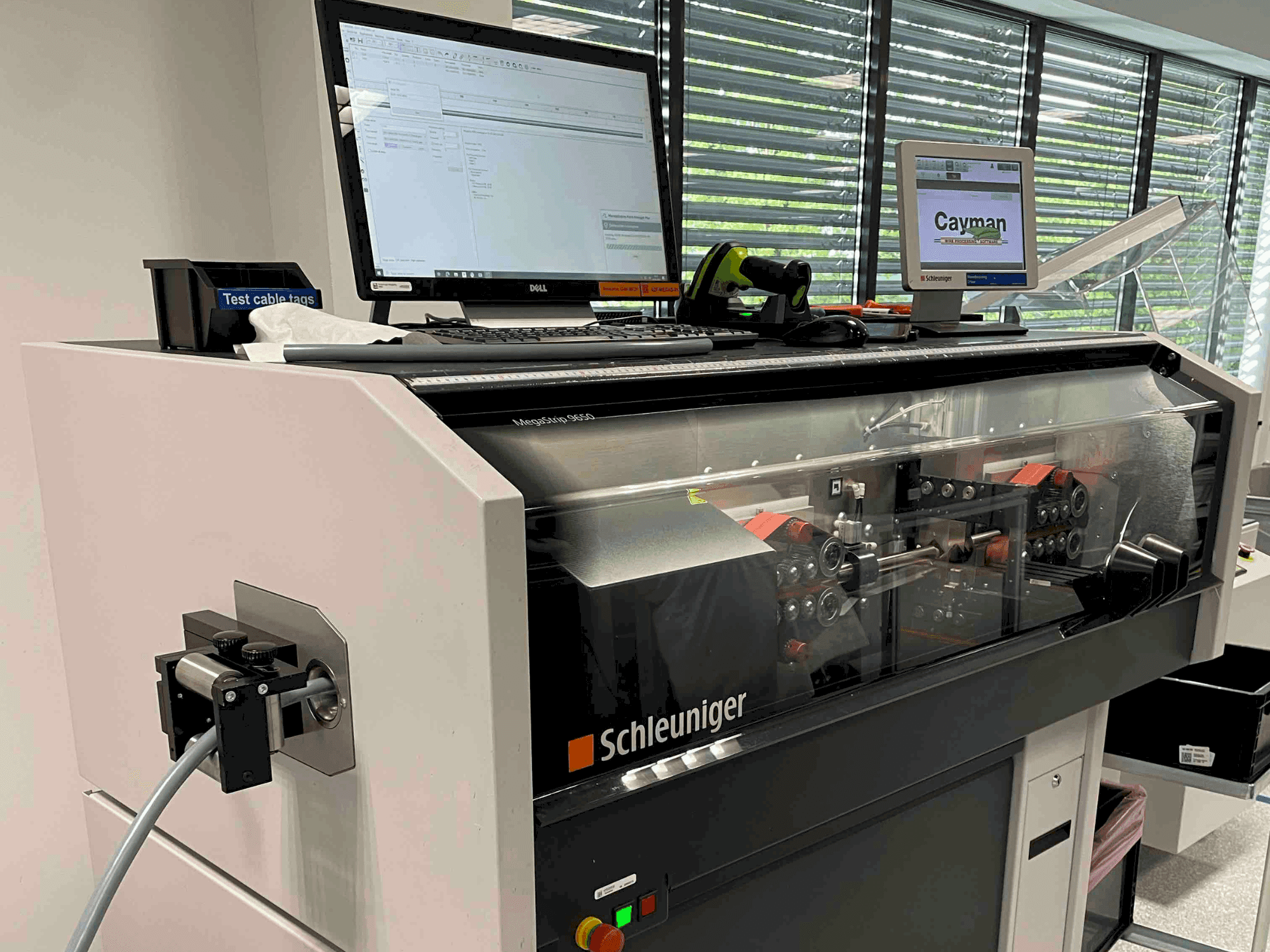 Front view of Schleuniger MegaStrip 9650  machine