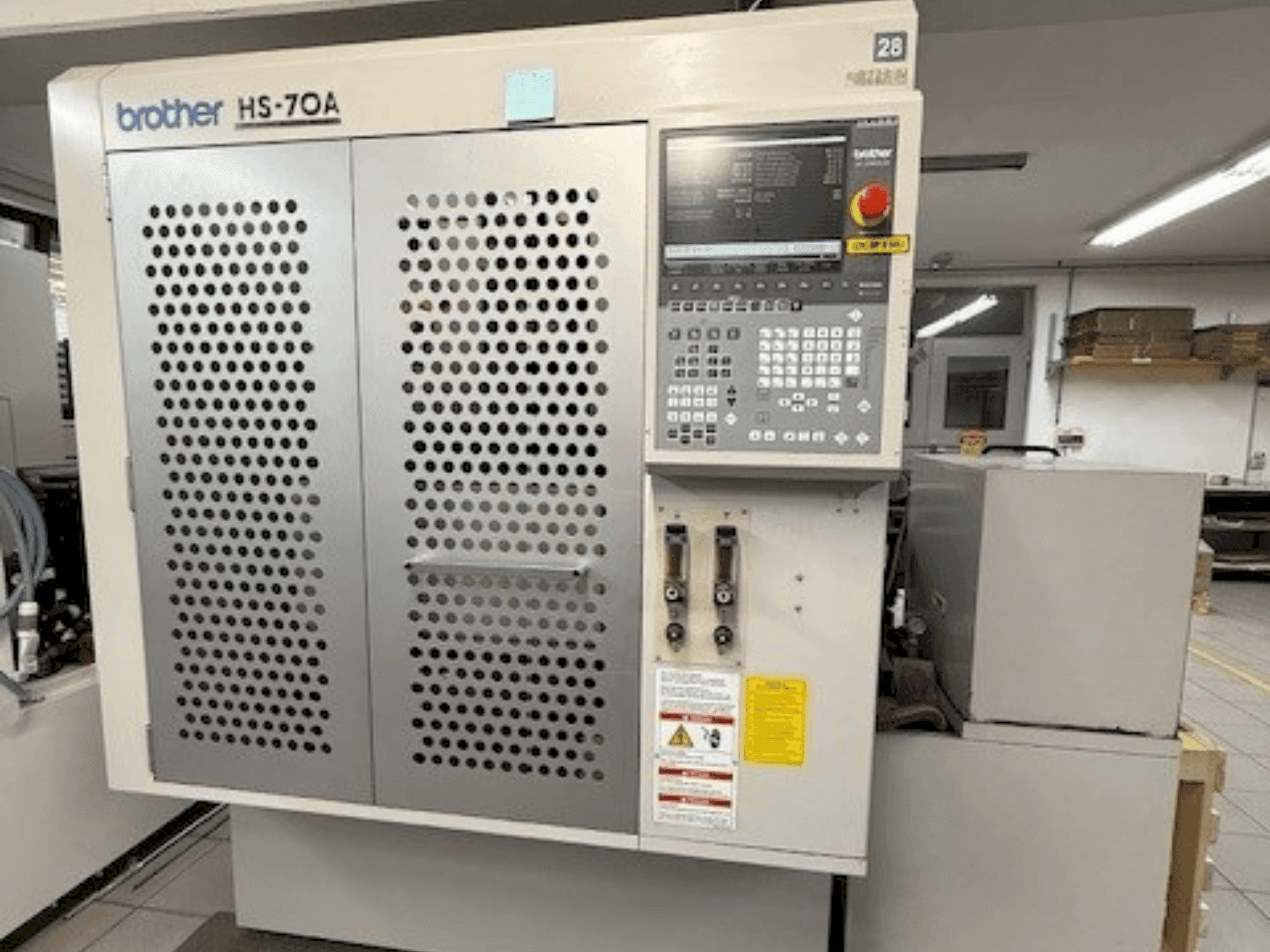 Front view of Brother HS-70A  machine