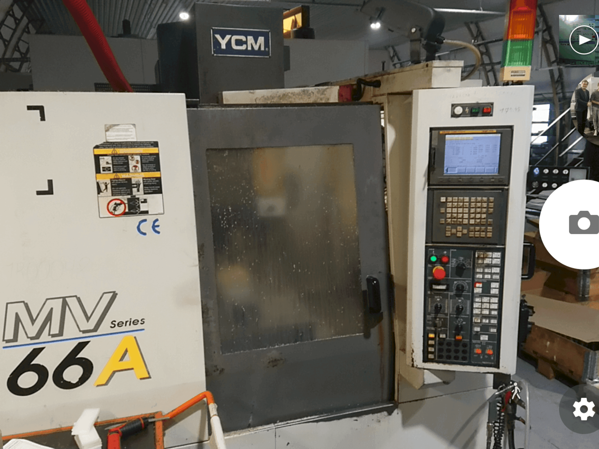 Front view of YCM MV66A  machine