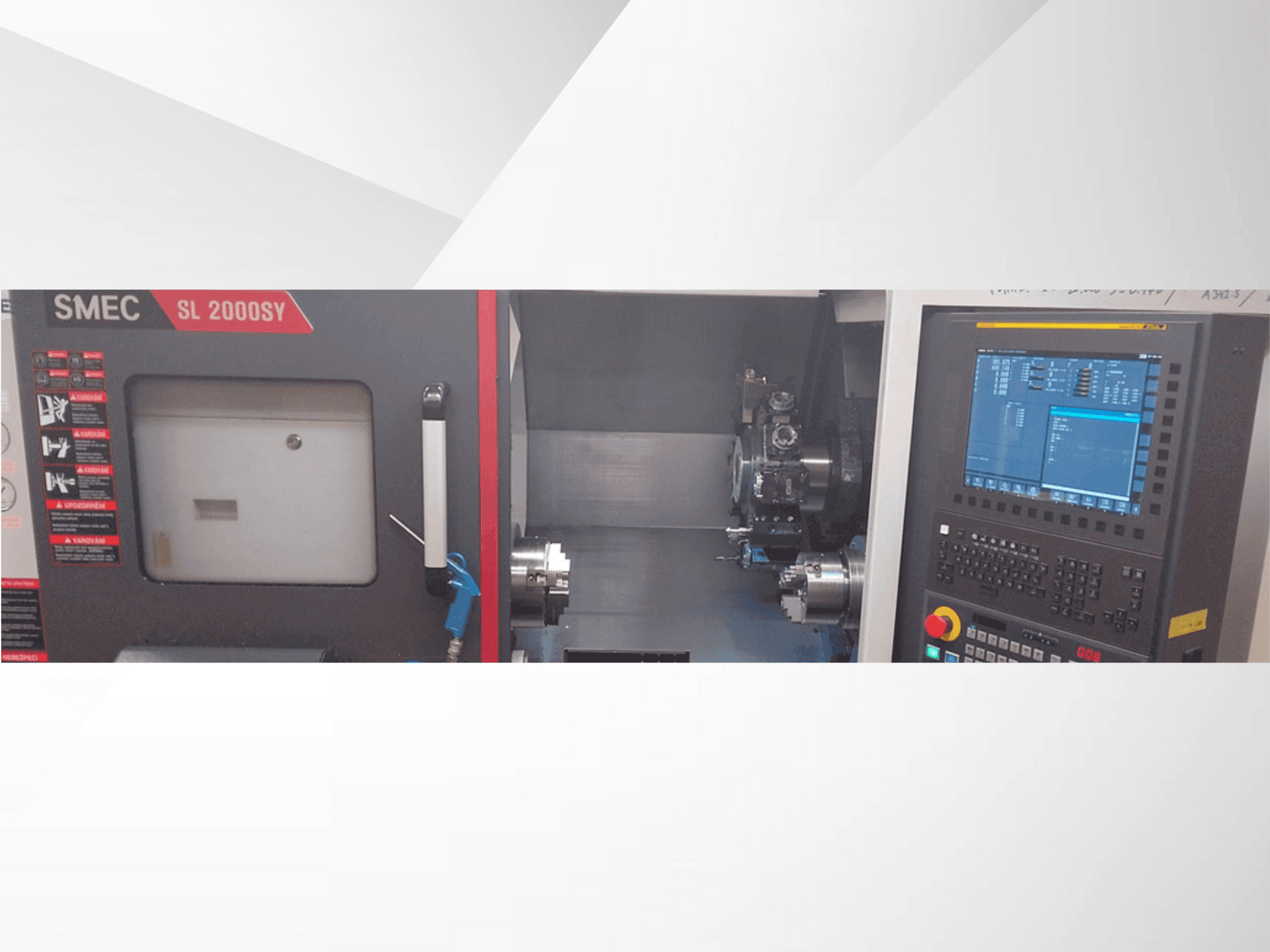 Front view of SMEC SL 2000SY  machine