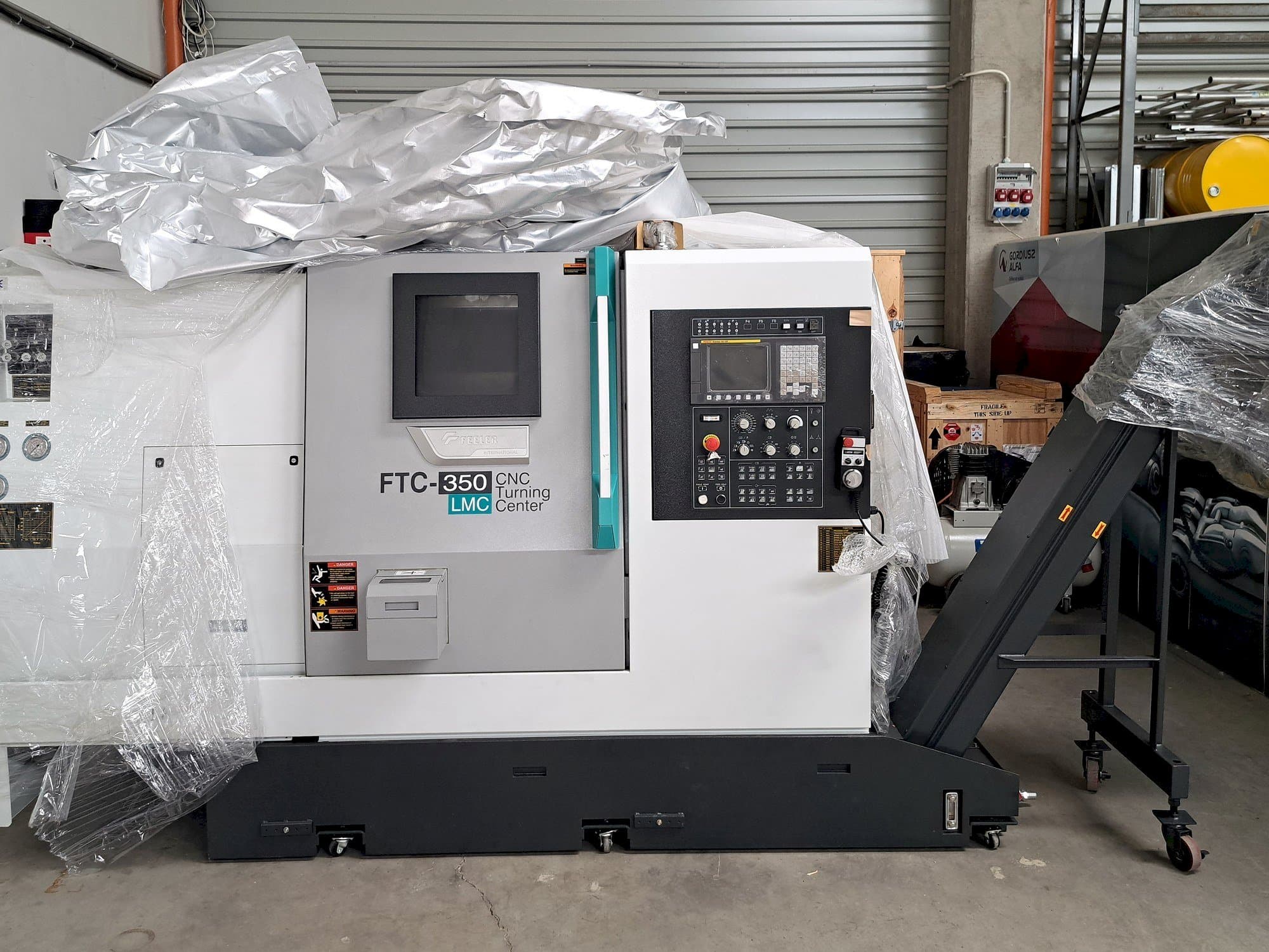 Front view of Feeler FTC 350 LMC  machine