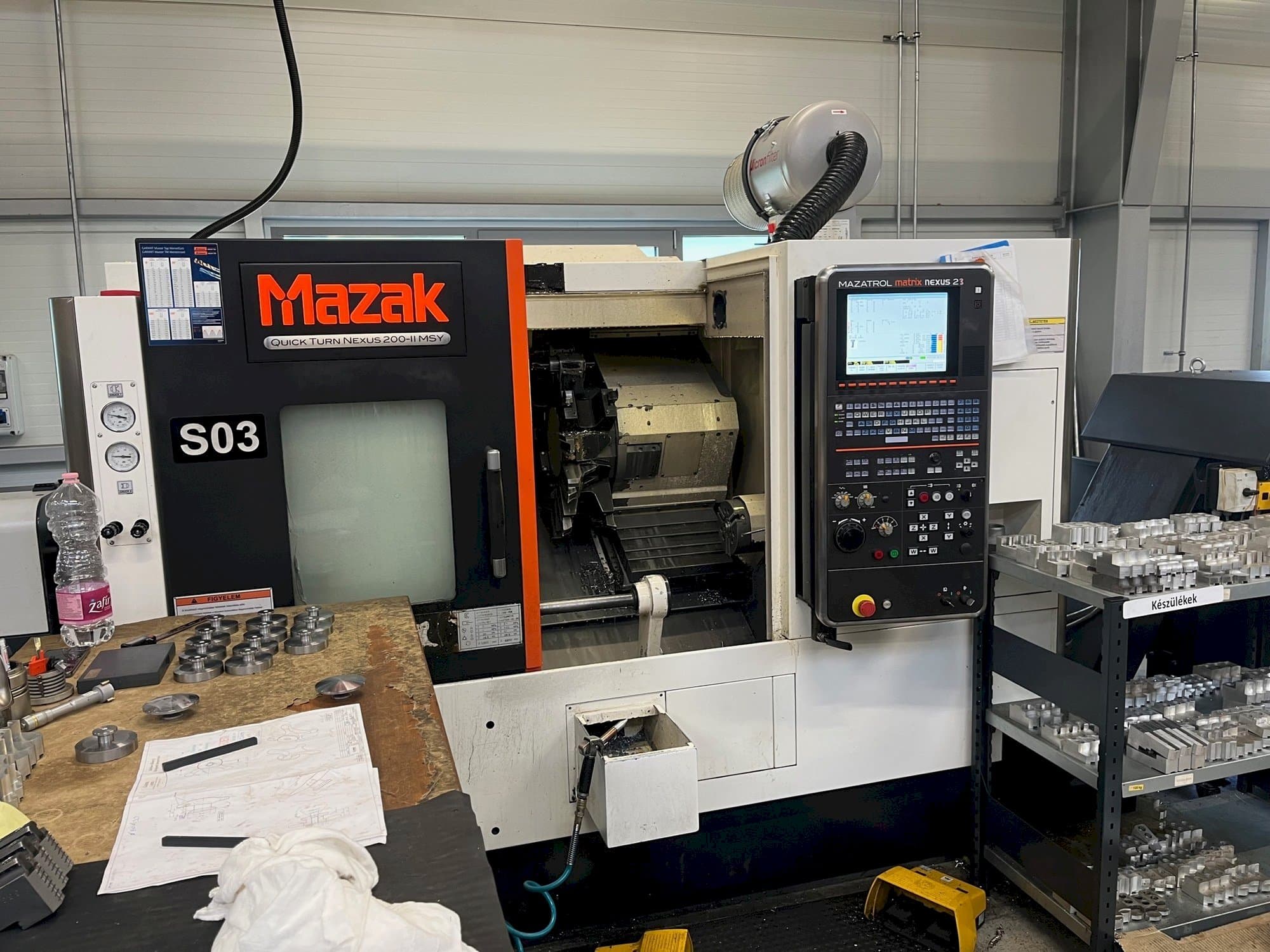Front view of Mazak QTN200-MSY V6  machine