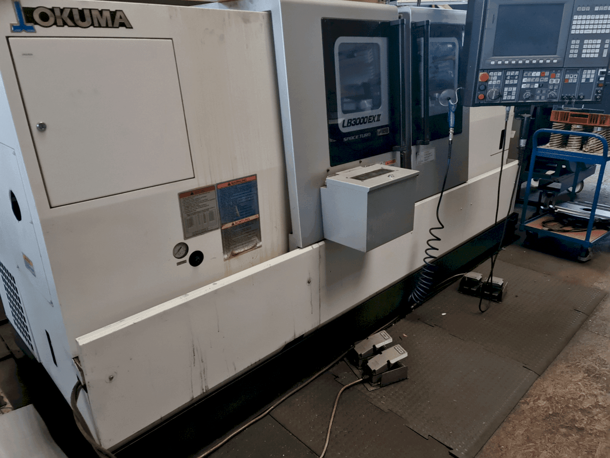 Front view of Okuma LB3000 EX II  machine
