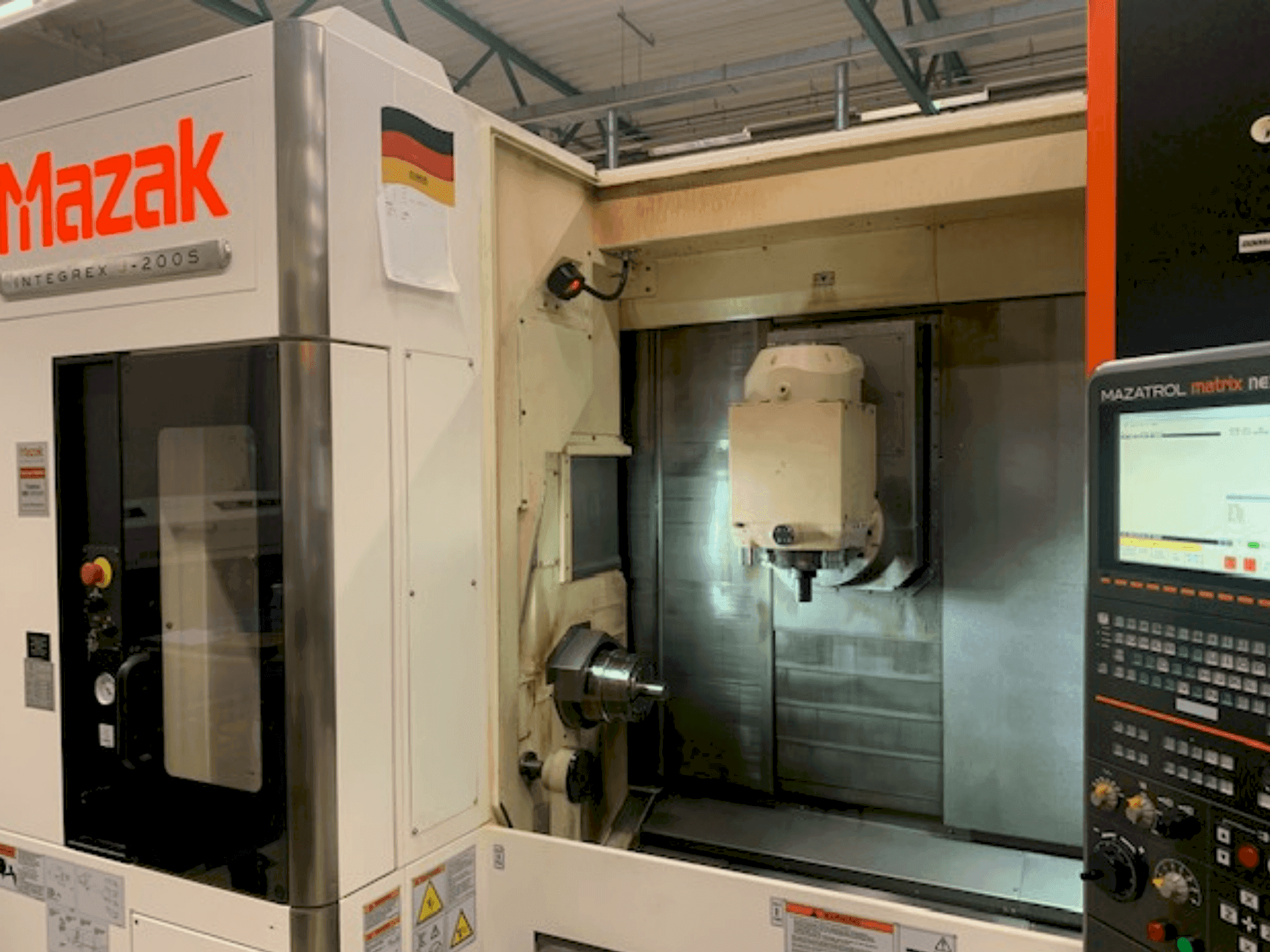 Front view of Mazak INTEGREX J-200 S  machine