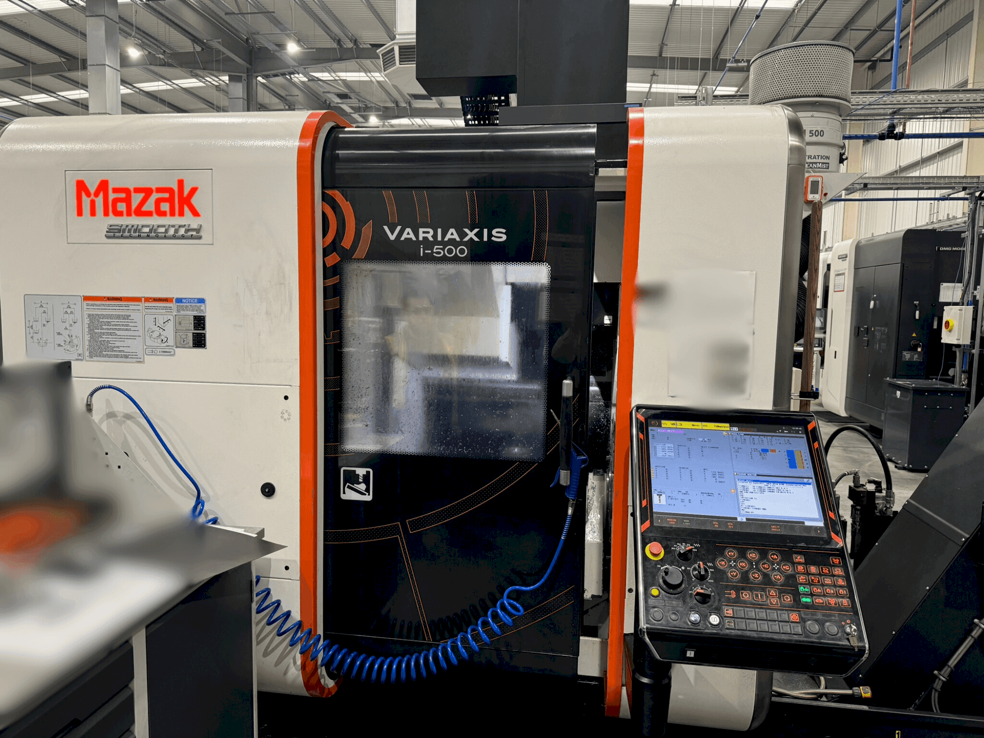 Front view of Mazak Variaxis i-500  machine