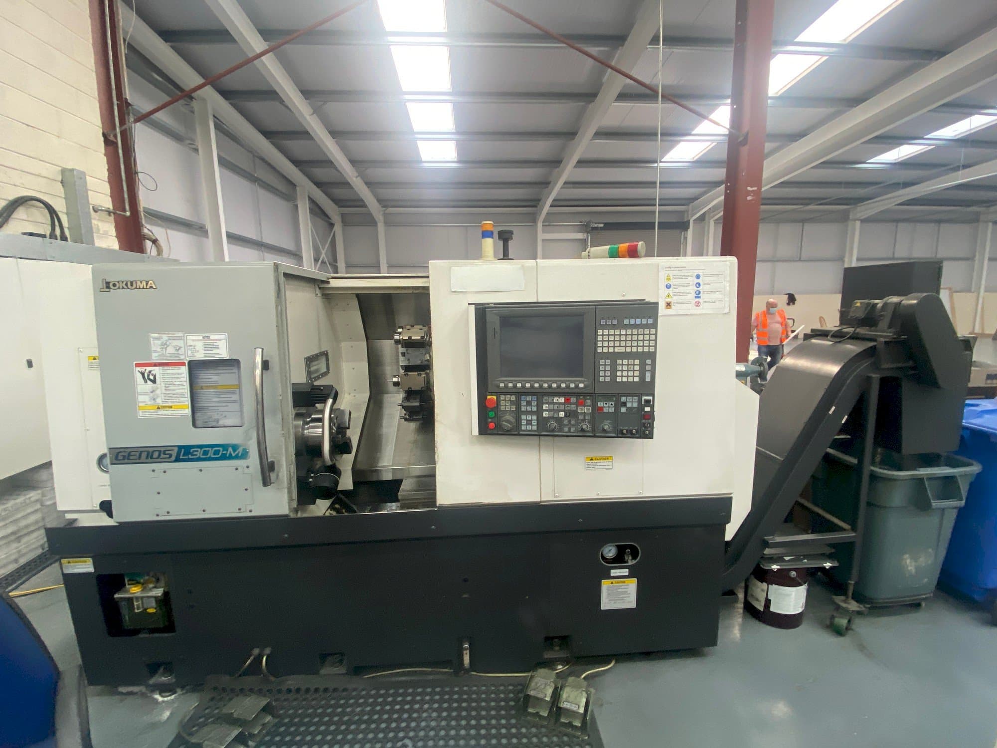 Front view of Okuma Genos L300MW  machine