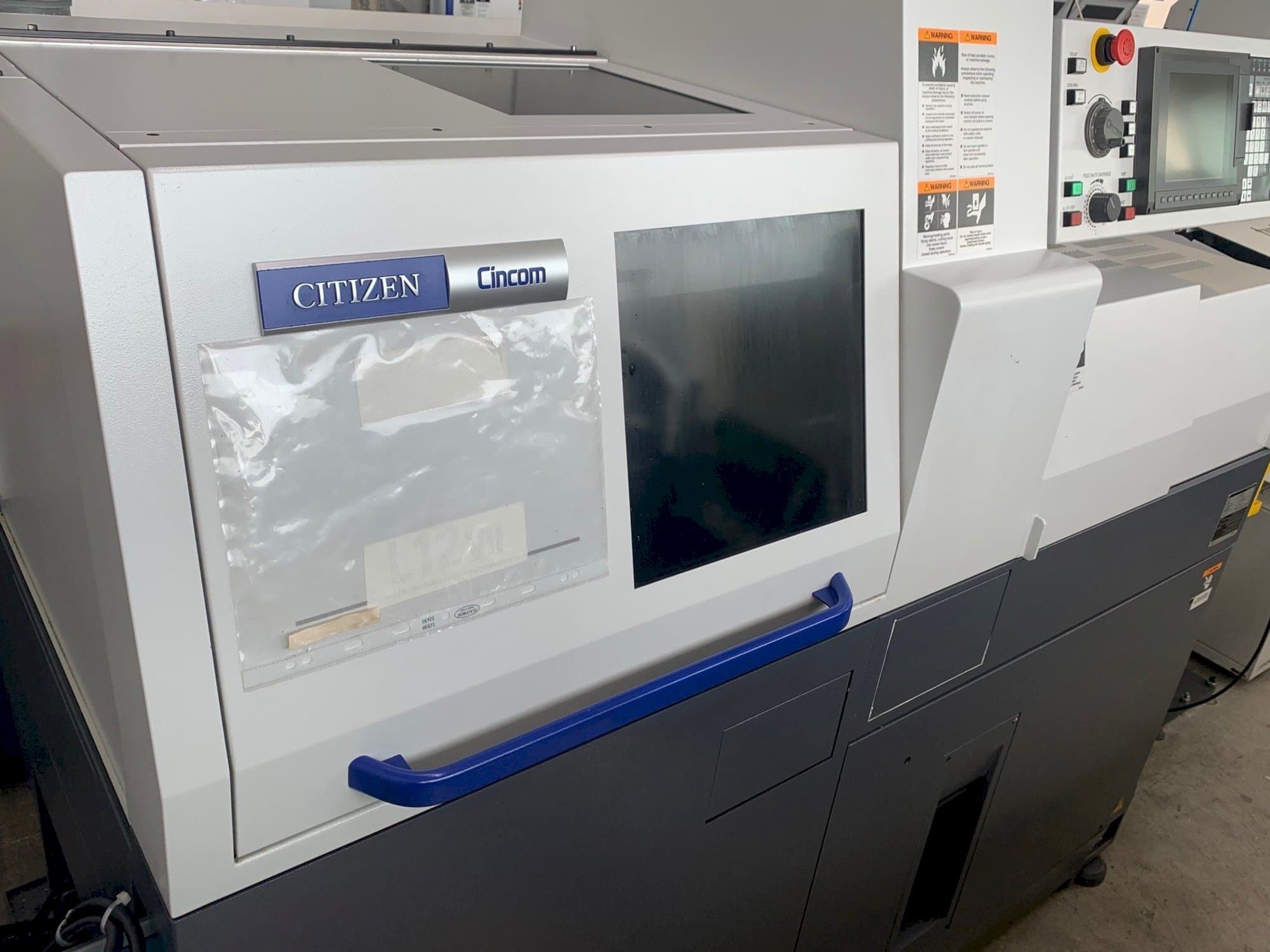 Front view of Citizen Cincom L12  machine