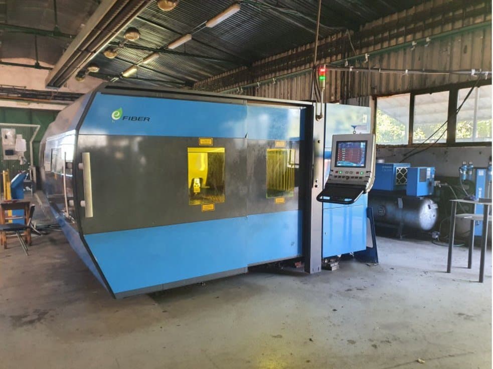 Front view of Prima Power Platino Fiber  machine