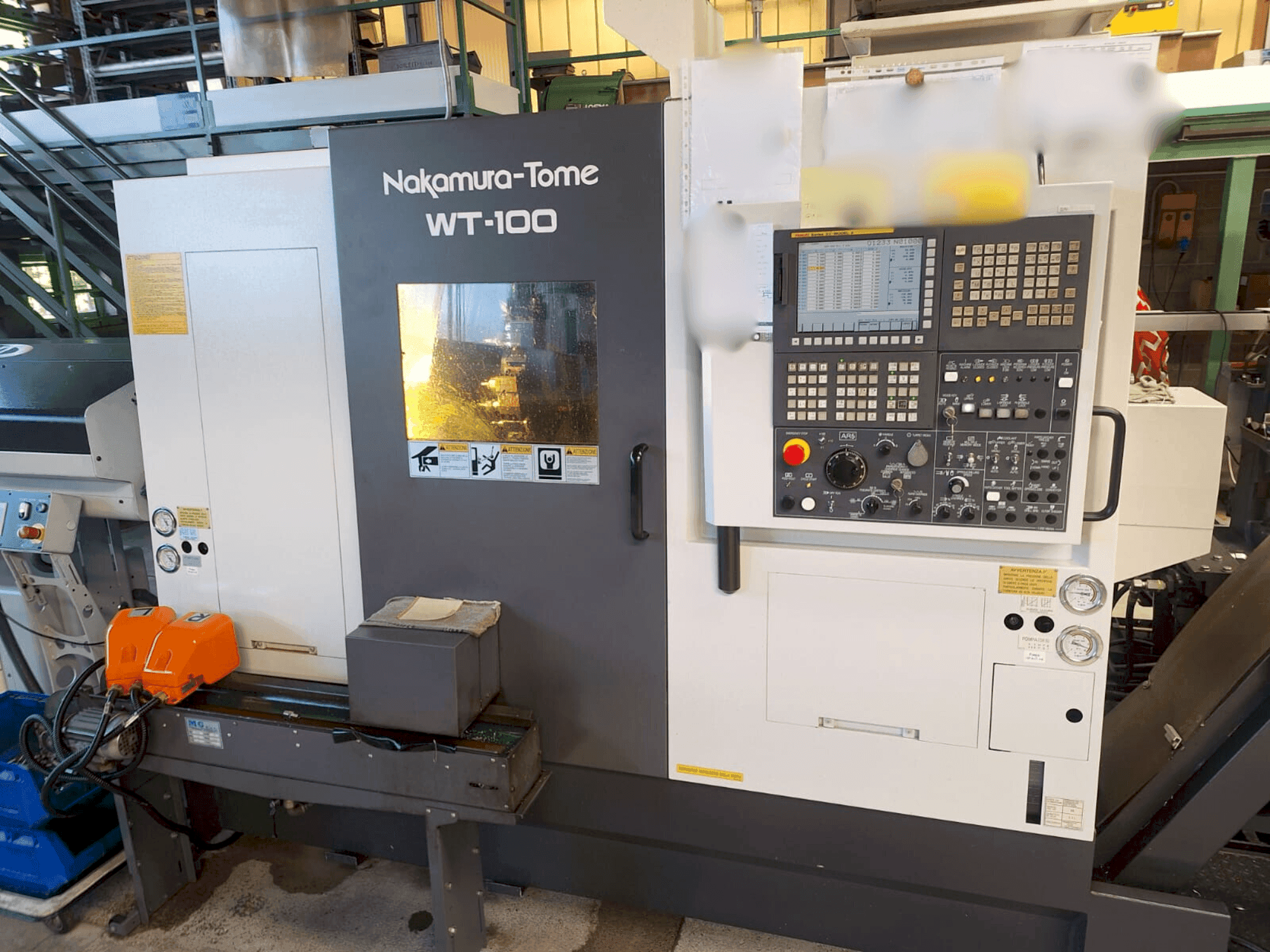 Front view of NAKAMURA-TOME WT-100  machine