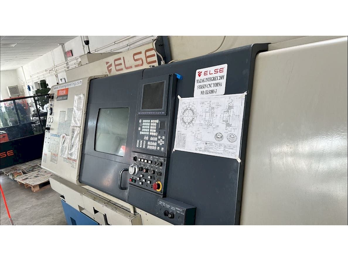 Front view of Mazak Integrex 200Y  machine