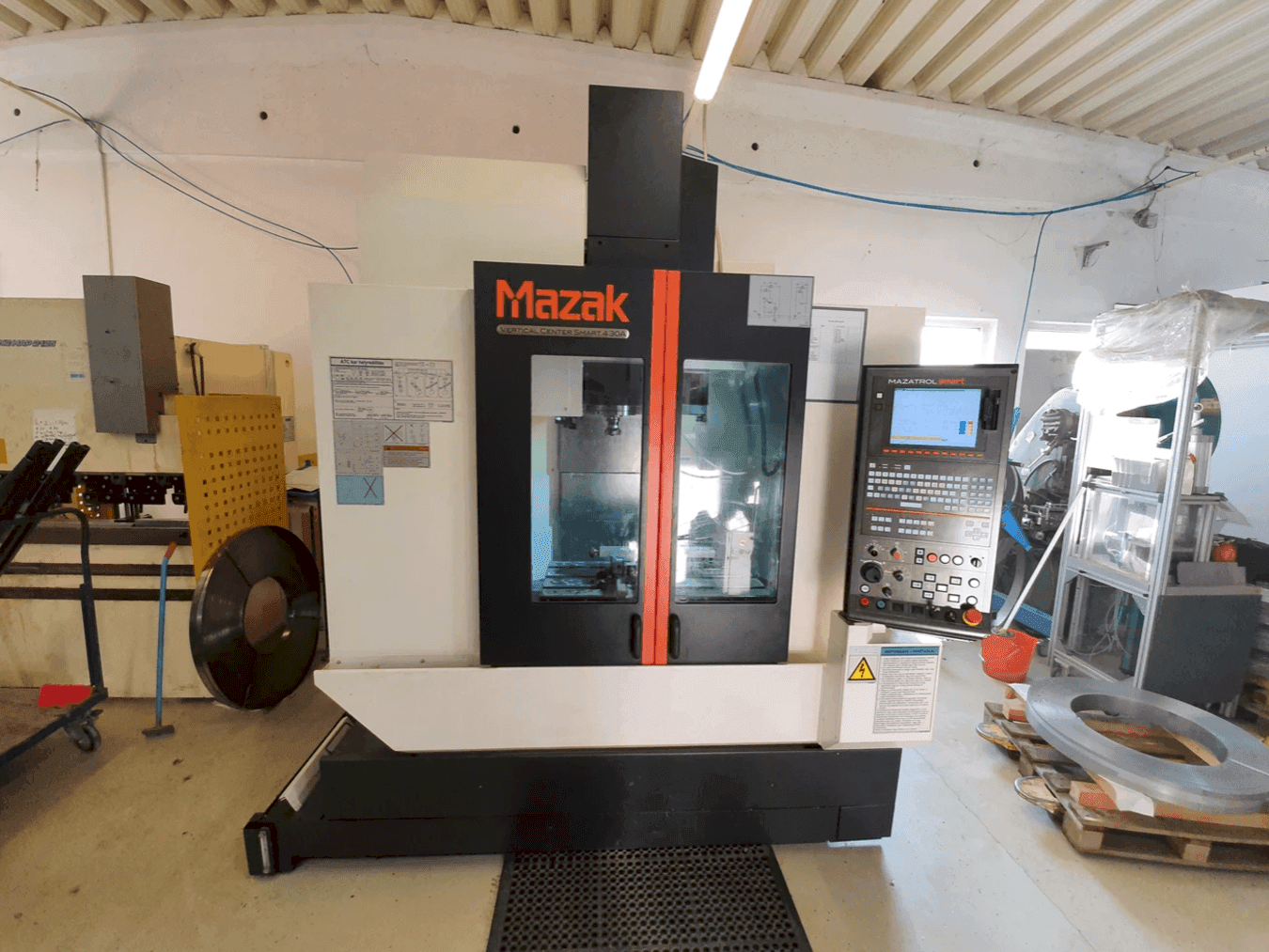 Front view of Mazak 430A  machine