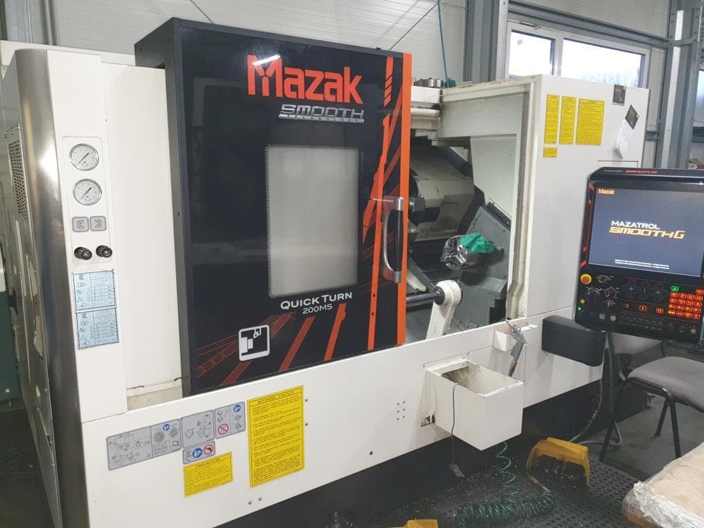 Front view of Mazak Quick Turn 200MS  machine