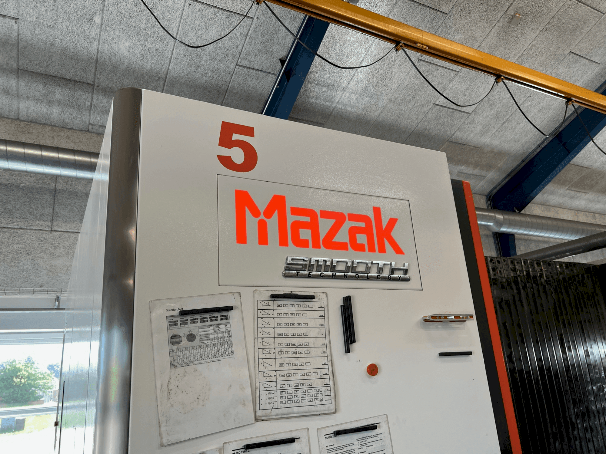 Front view of Mazak VTC-530C  machine