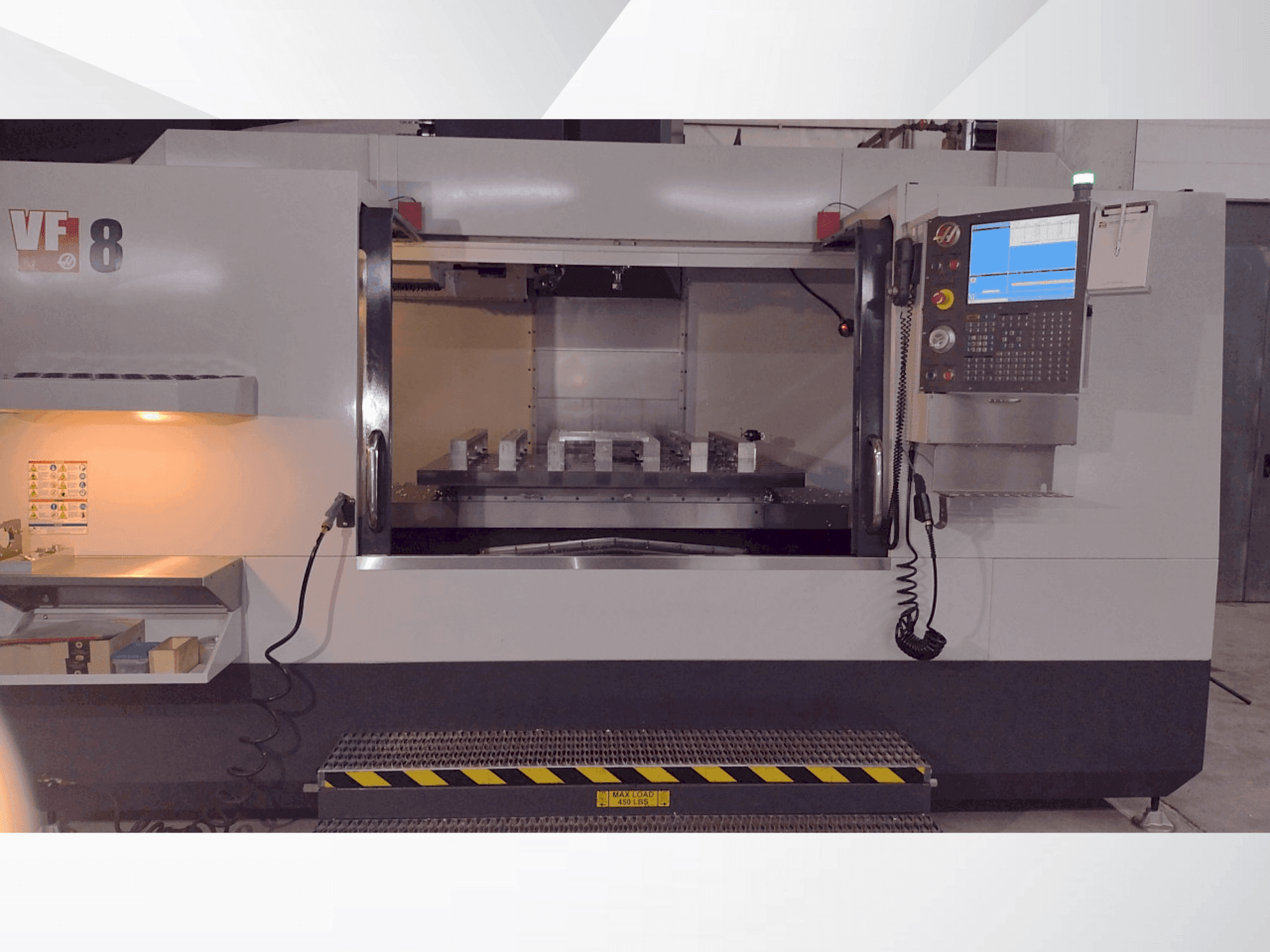 Front view of HAAS VF-8/40  machine