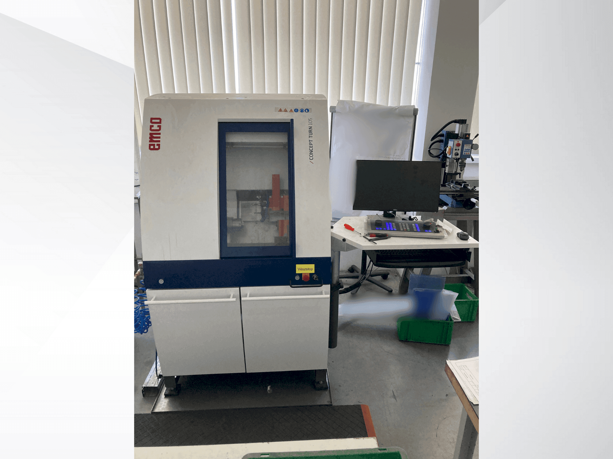 Front view of EMCO Concept Turn 105  machine